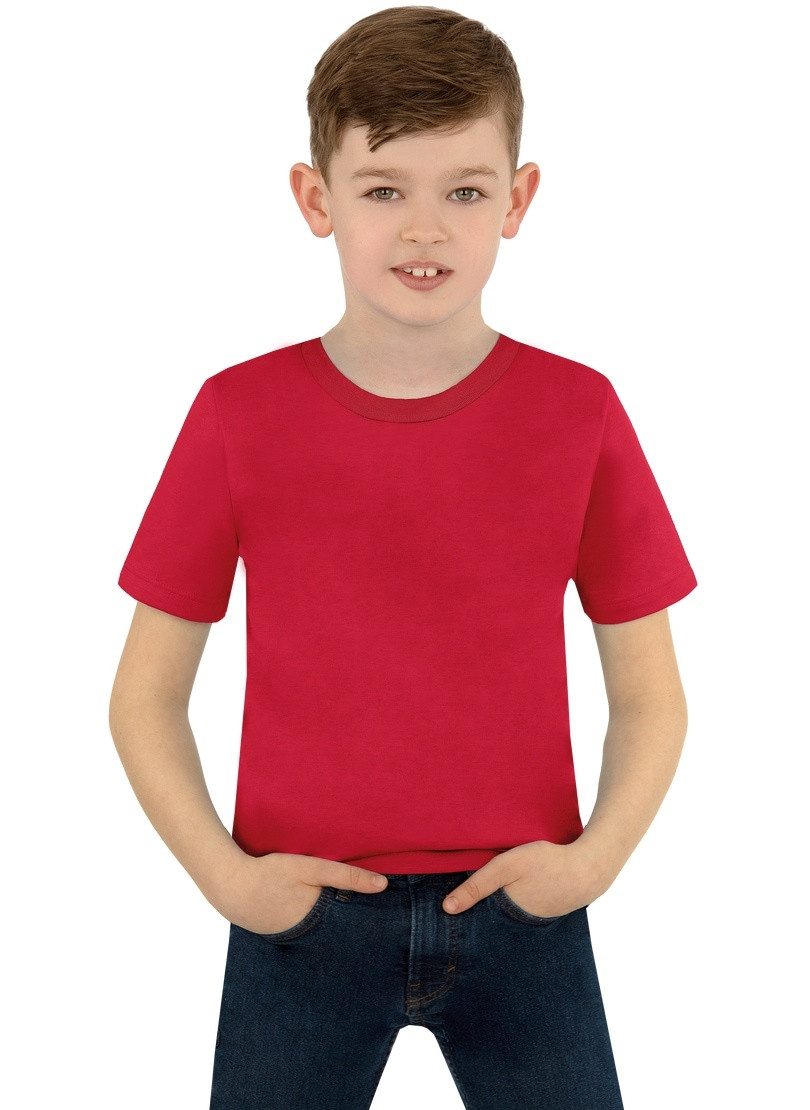 Trigema T-shirt Trigema T-shirt (1-delig) jongens t-shirts maat 116 rood