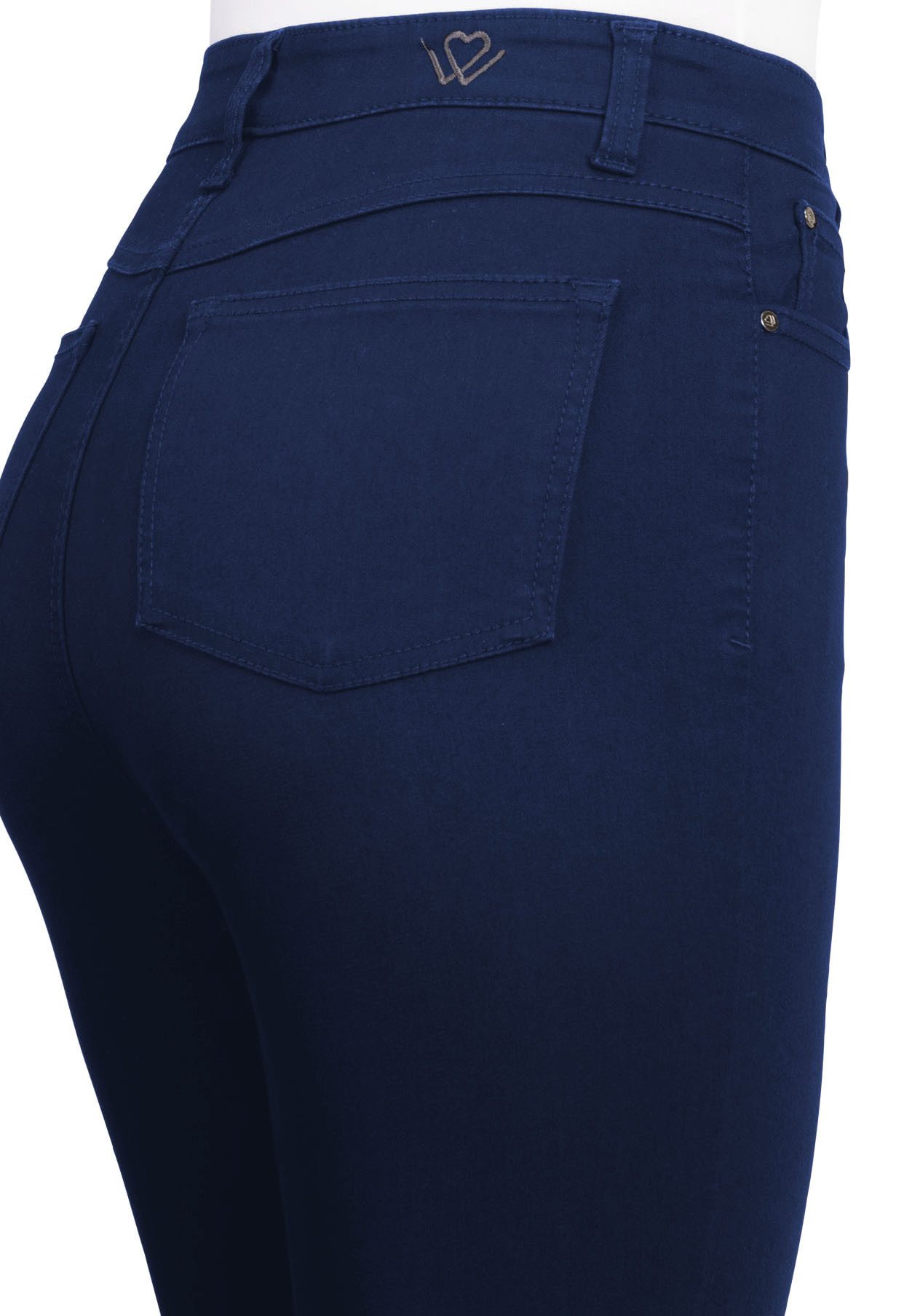 wonderjeans High-waist jeans in de materiaalmix