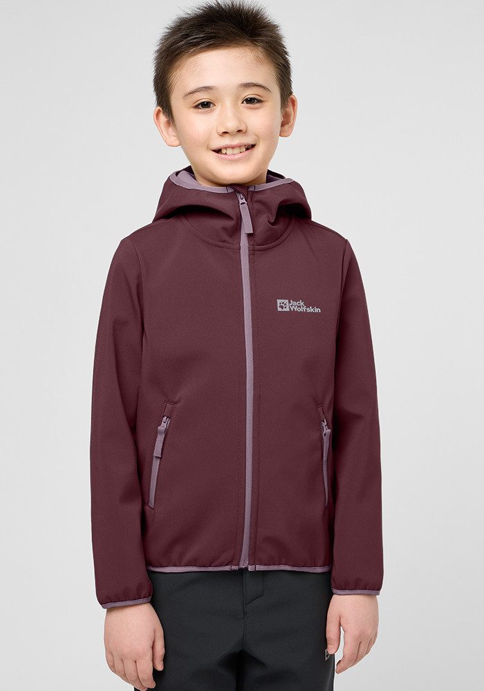 Jack Wolfskin Fourwinds Jacket Kids Softshelljack Kinderen 104 enberry