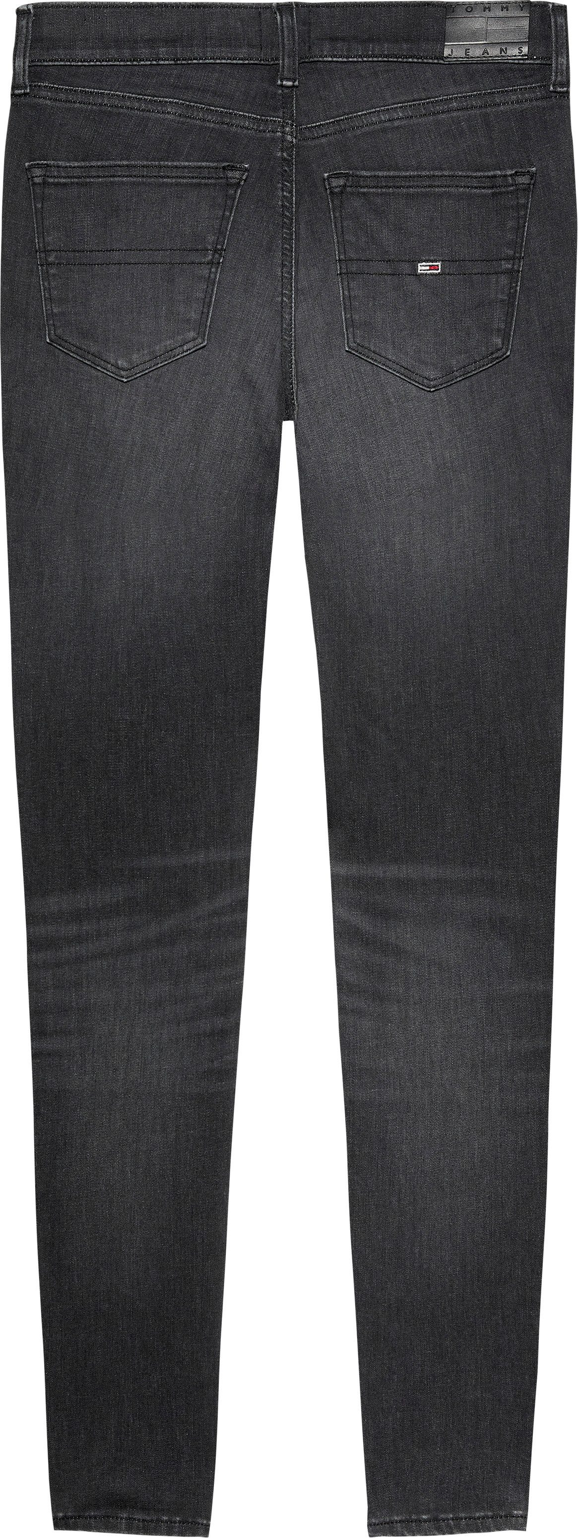 TOMMY JEANS Skinny fit jeans Nora Mid Rise Skinny Fit met wasbeurt met logo-badge