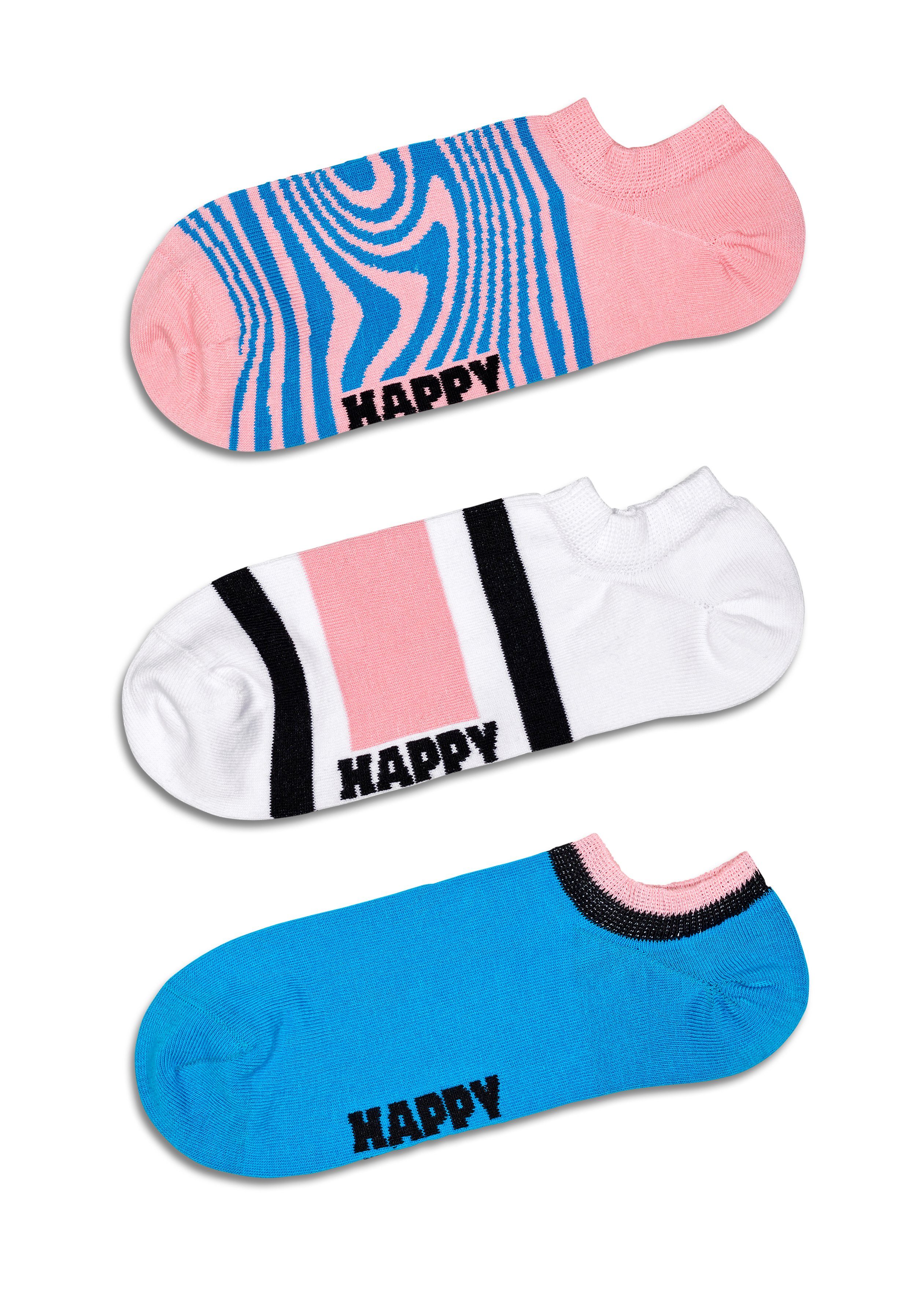 Happy Socks Sneakersokken (3 paar Set van 3)