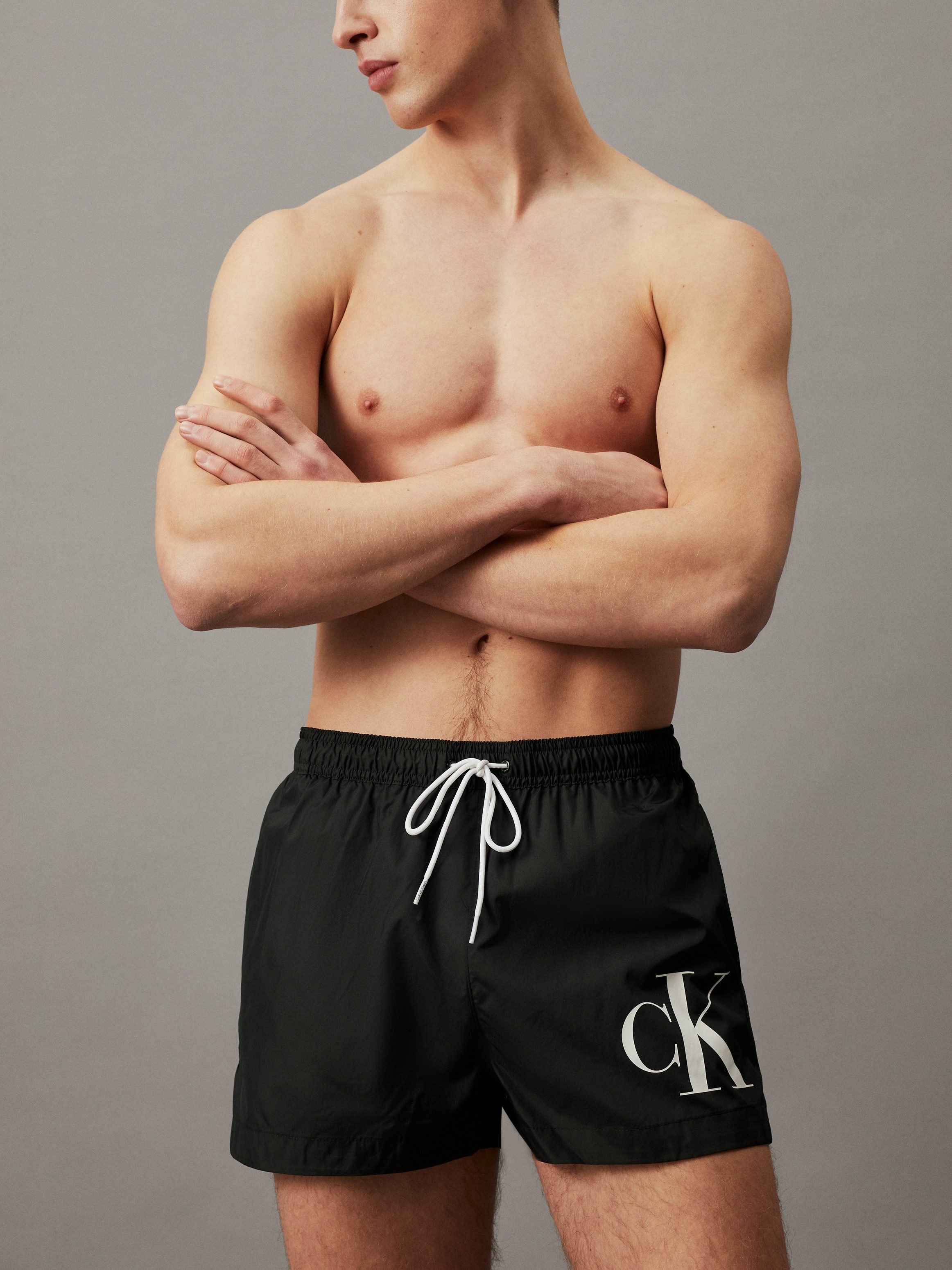 Calvin Klein Swimwear Zwemshort SHORT DRAWSTRING met contrastkleurig logo