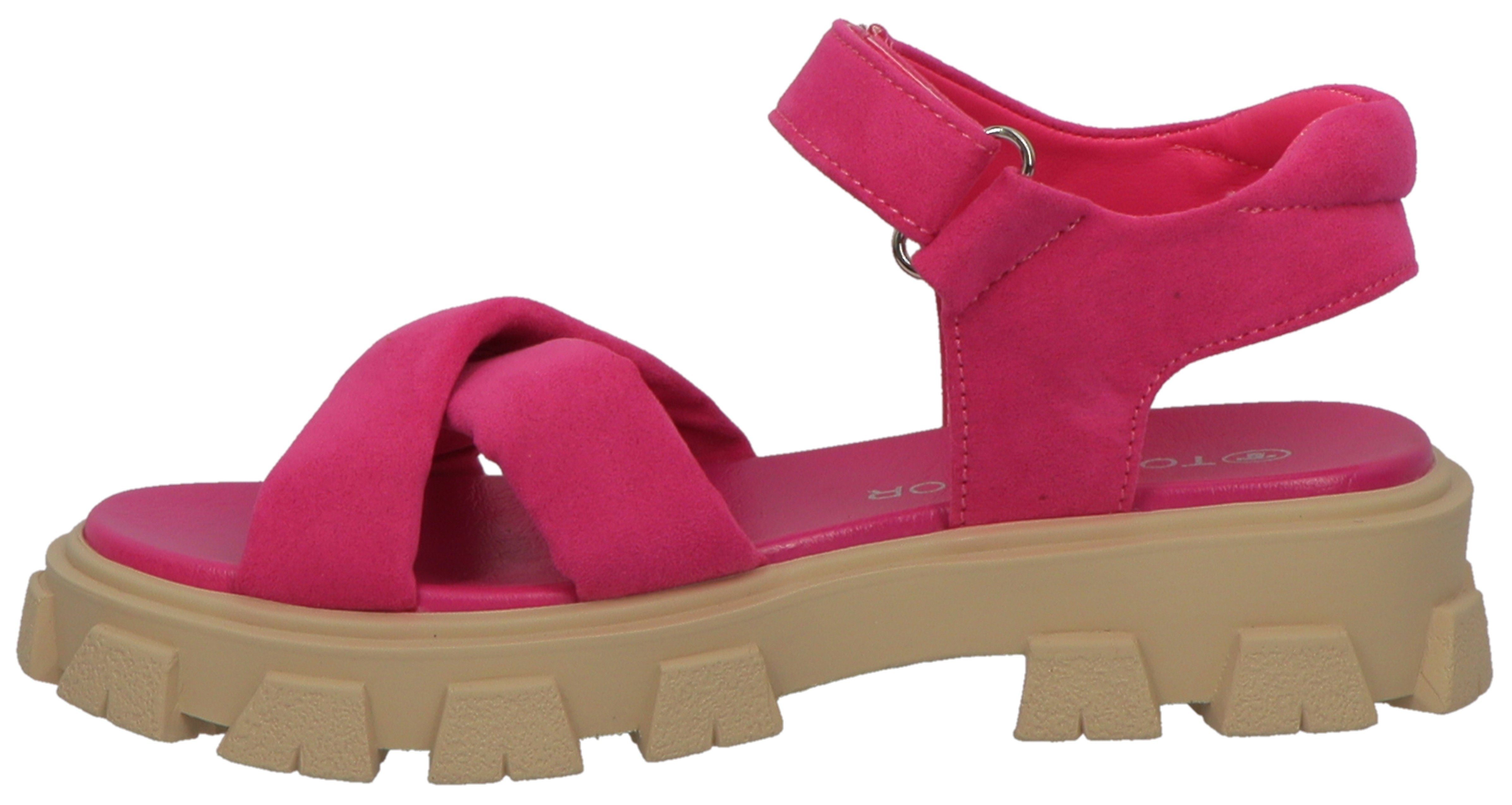 Tom Tailor Sandalen plateau, zomerschoen, sandaal met praktische klittenband