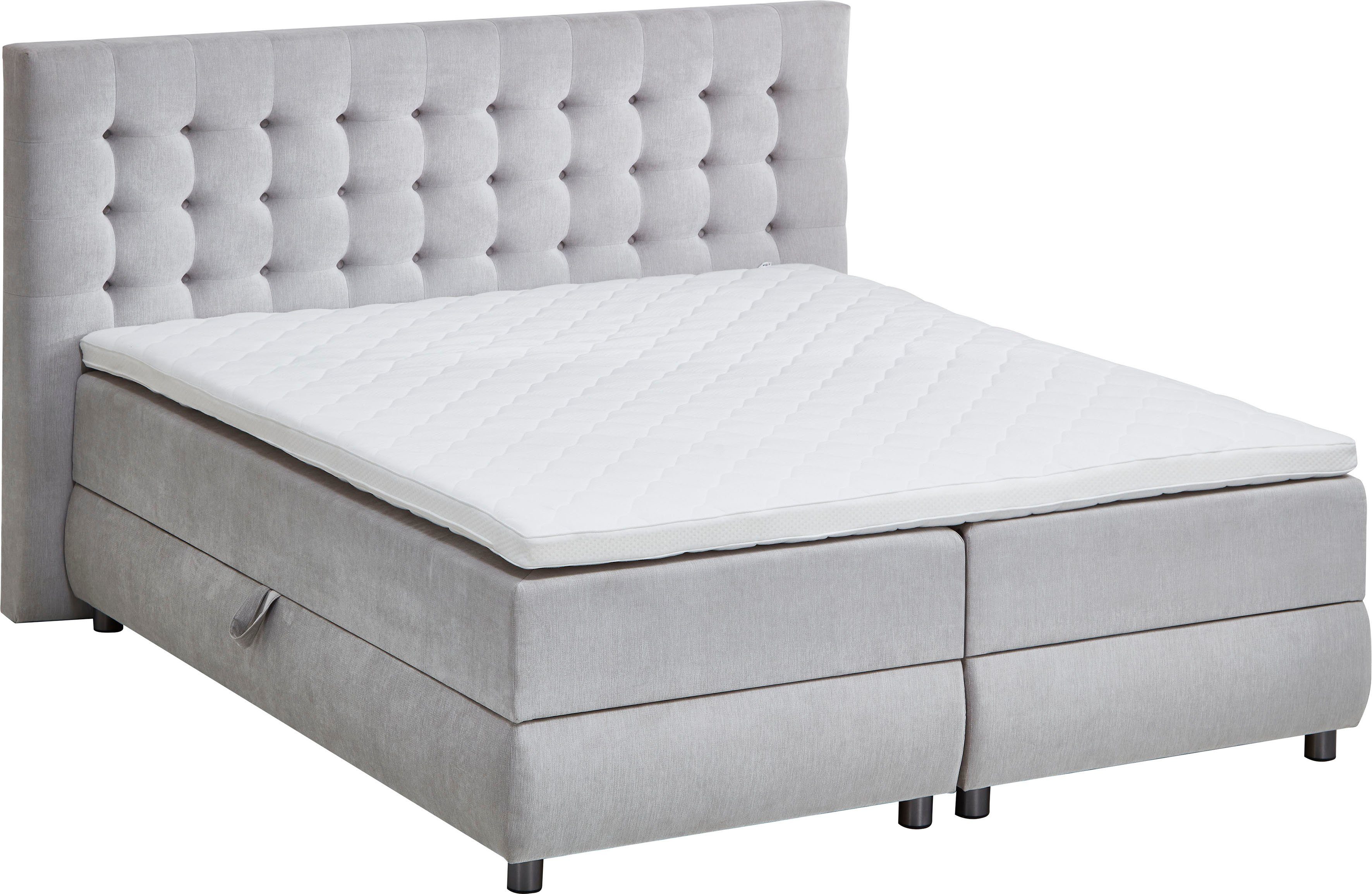 ATLANTIC home collection Boxspring TINA met bedkist en topmatras, ook in extra lang