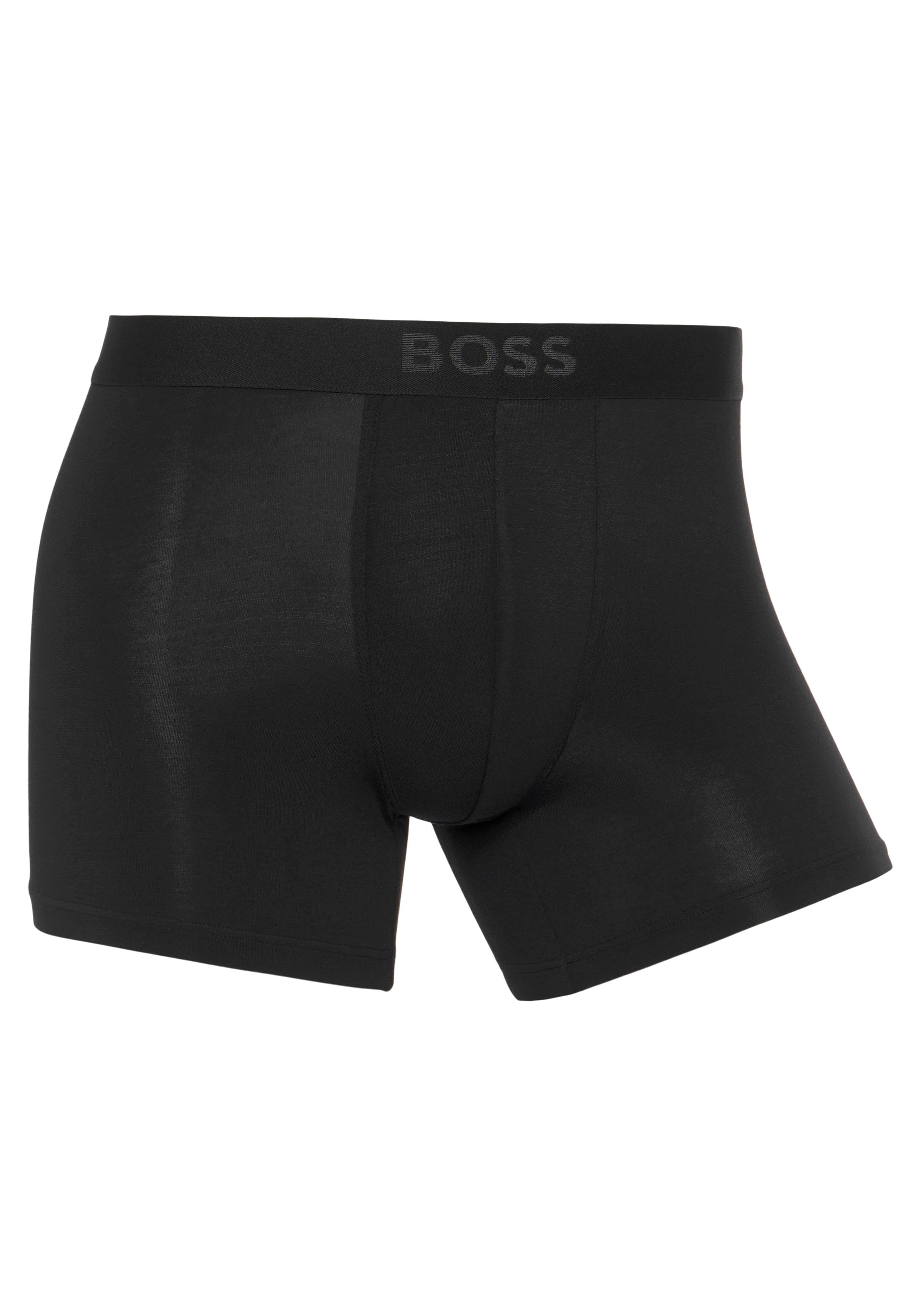 BOSS Boxershort BoxerBr 2P UltraSoft met tonale boss logo-elastisch tailleband (2 stuks, Set van 2)
