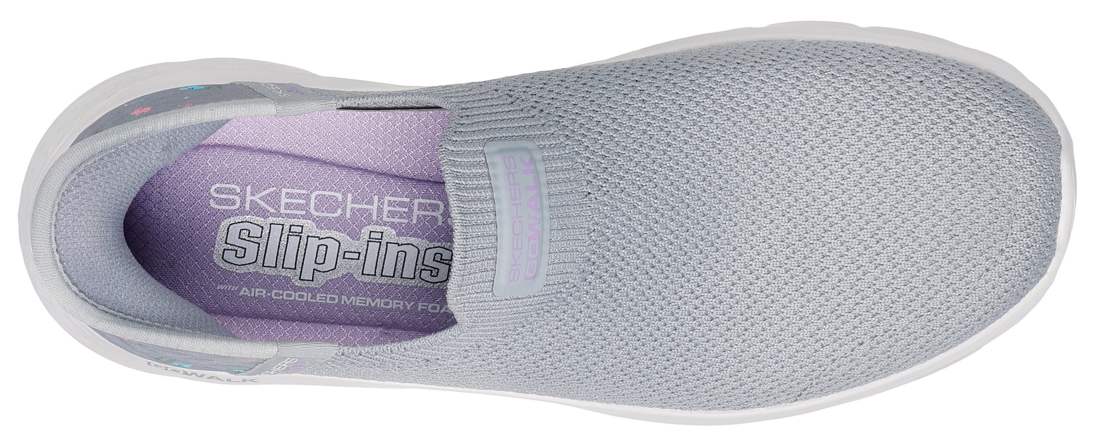 Skechers Slip-on sneakers GO WALK FLEX-SUNSET ROSE , vrijetijdsschoen, vegan met skechers handsfree slip-ins functie