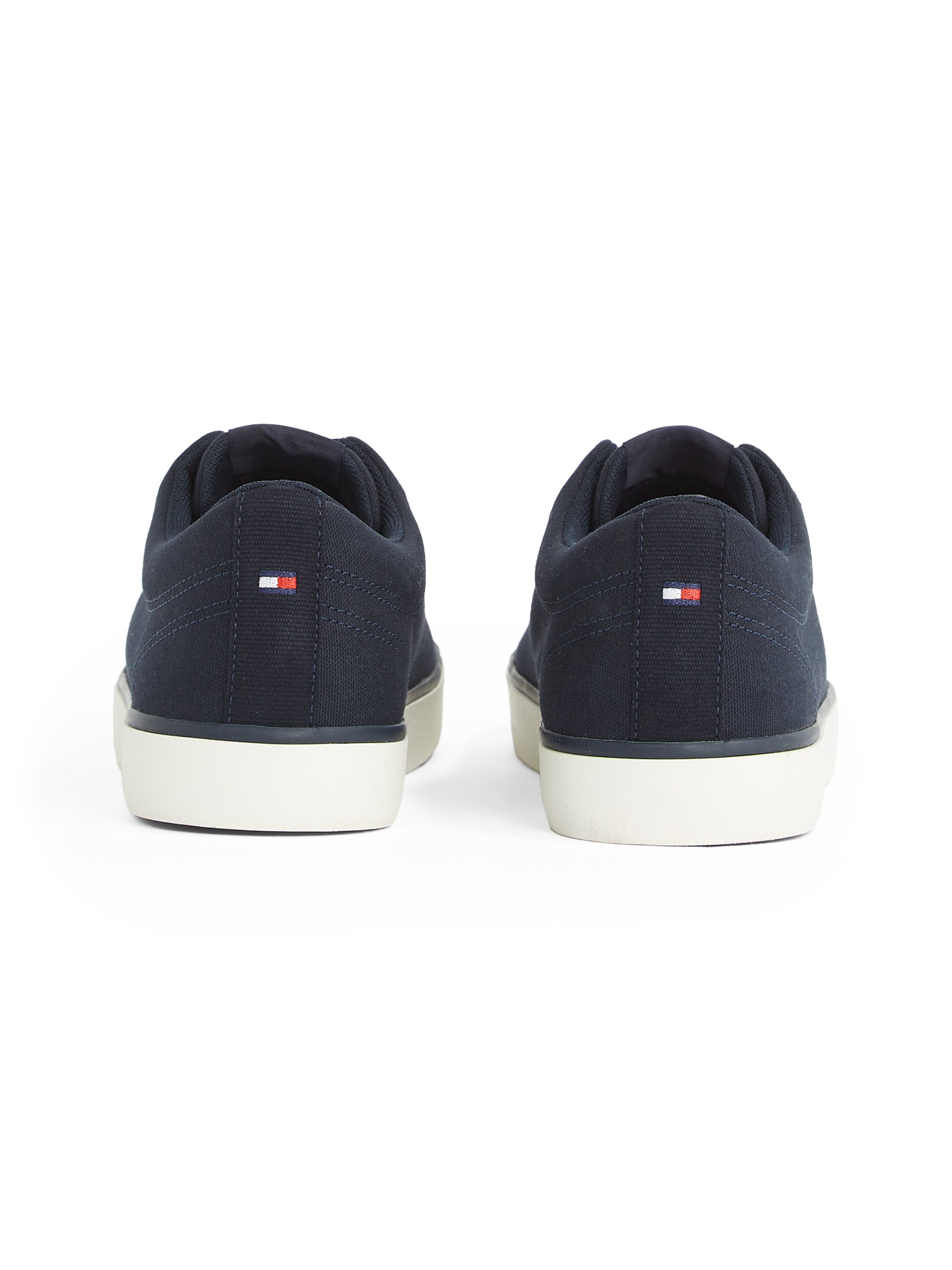 Tommy Hilfiger Sneakers TH HI VULC LOW CORE CANVAS , vrijetijdsschoen, lage schoen, veterschoenen met zacht gepolsterde schacht