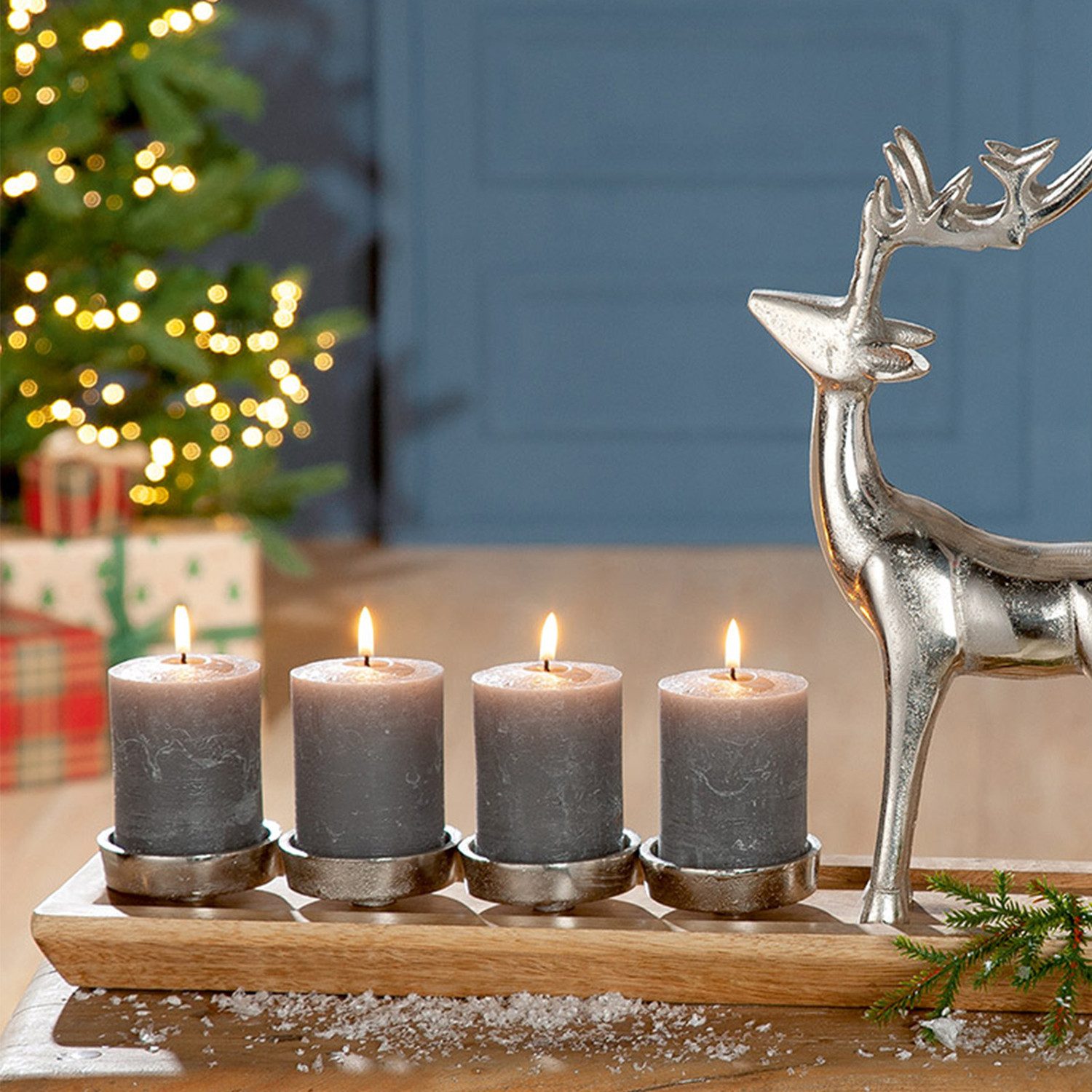 GILDE Kaarsenstandaard Adventslamp 4-vlamig, H.37 cm (1 stuk)