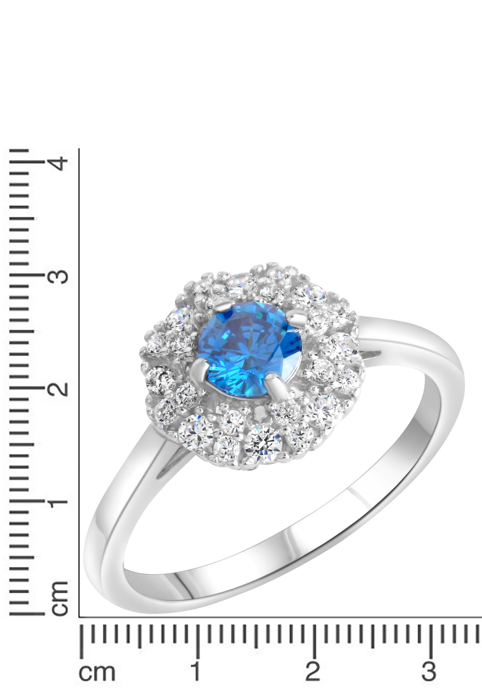 Firetti Ring Sieraad cadeau zilverkleur 925 zilveren ring entourage