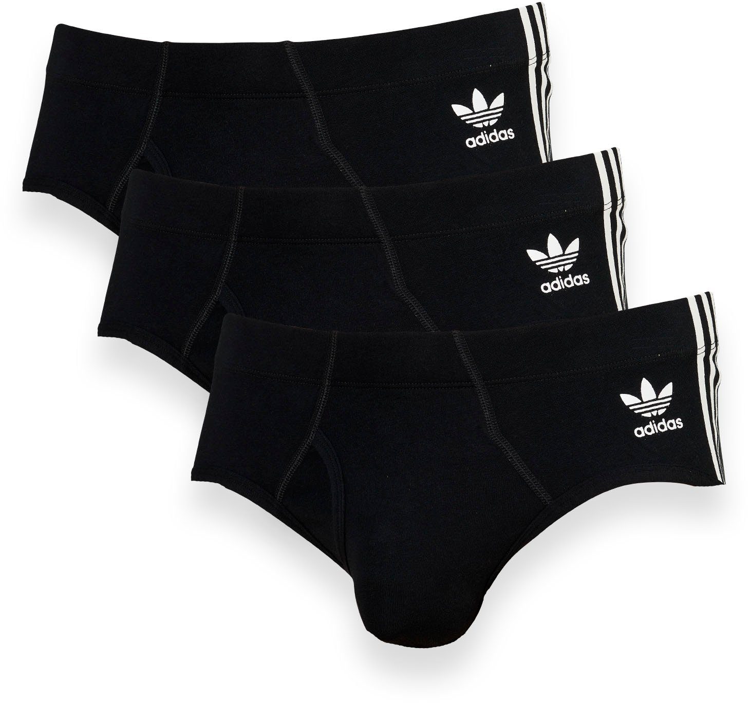 adidas Originals Slip Comfort Flex Cotton met logoprint aan de voorkant (Set van 3)