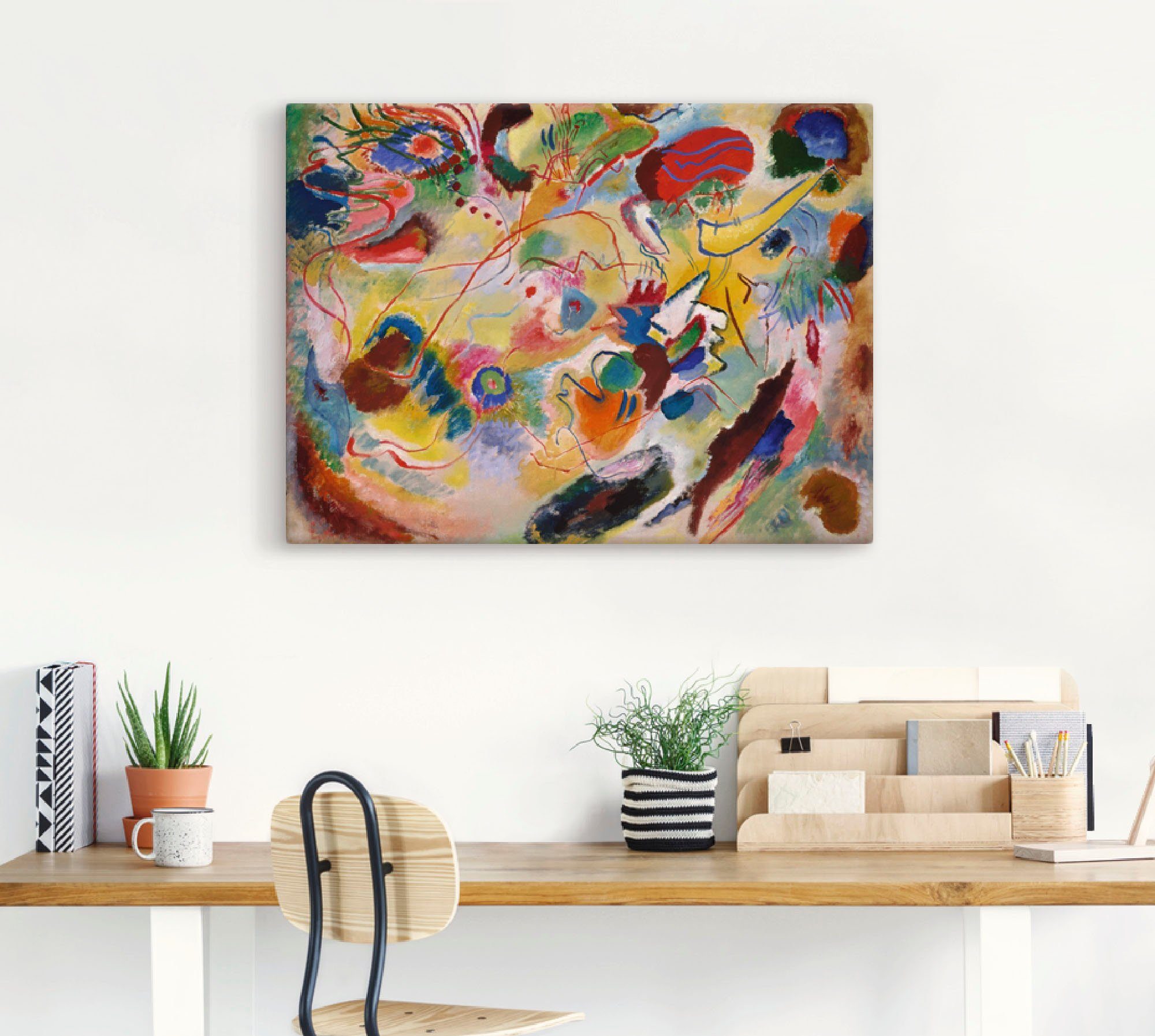 Artland Artprint op linnen Studie compositie VII gespannen op een spieraam