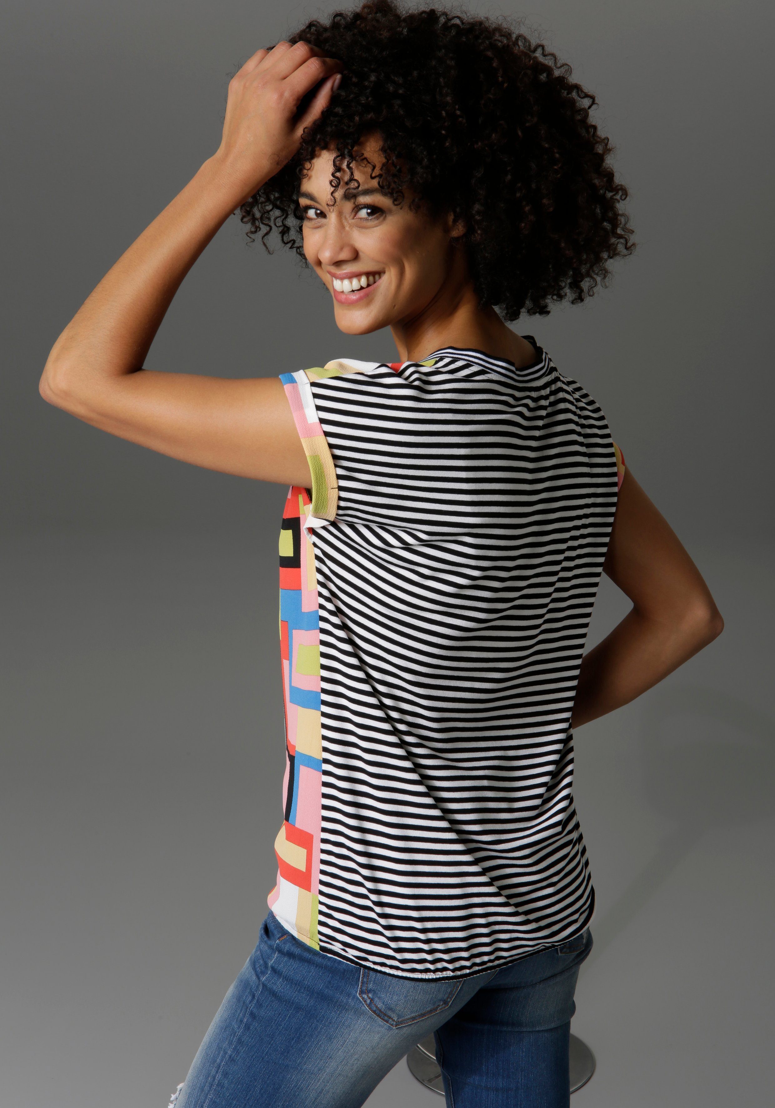 Aniston CASUAL T-shirt materiaal- en motievenmix