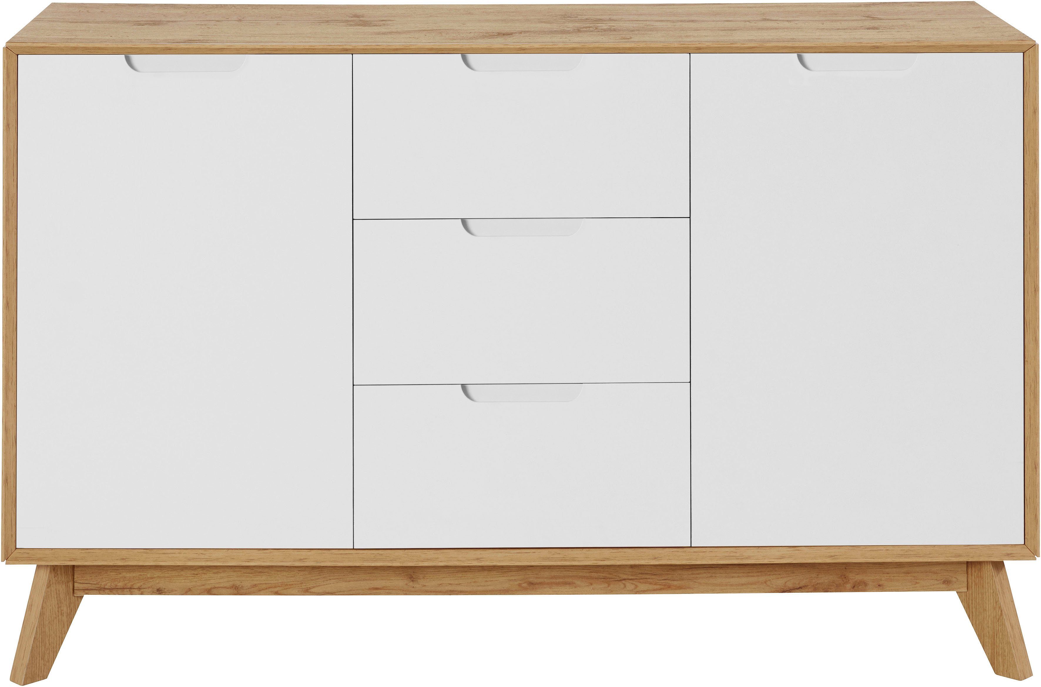 andas Dressoir Pandrup met 3 laden en 2 verstelbare planken, b: 120 cm, h: 75 cm