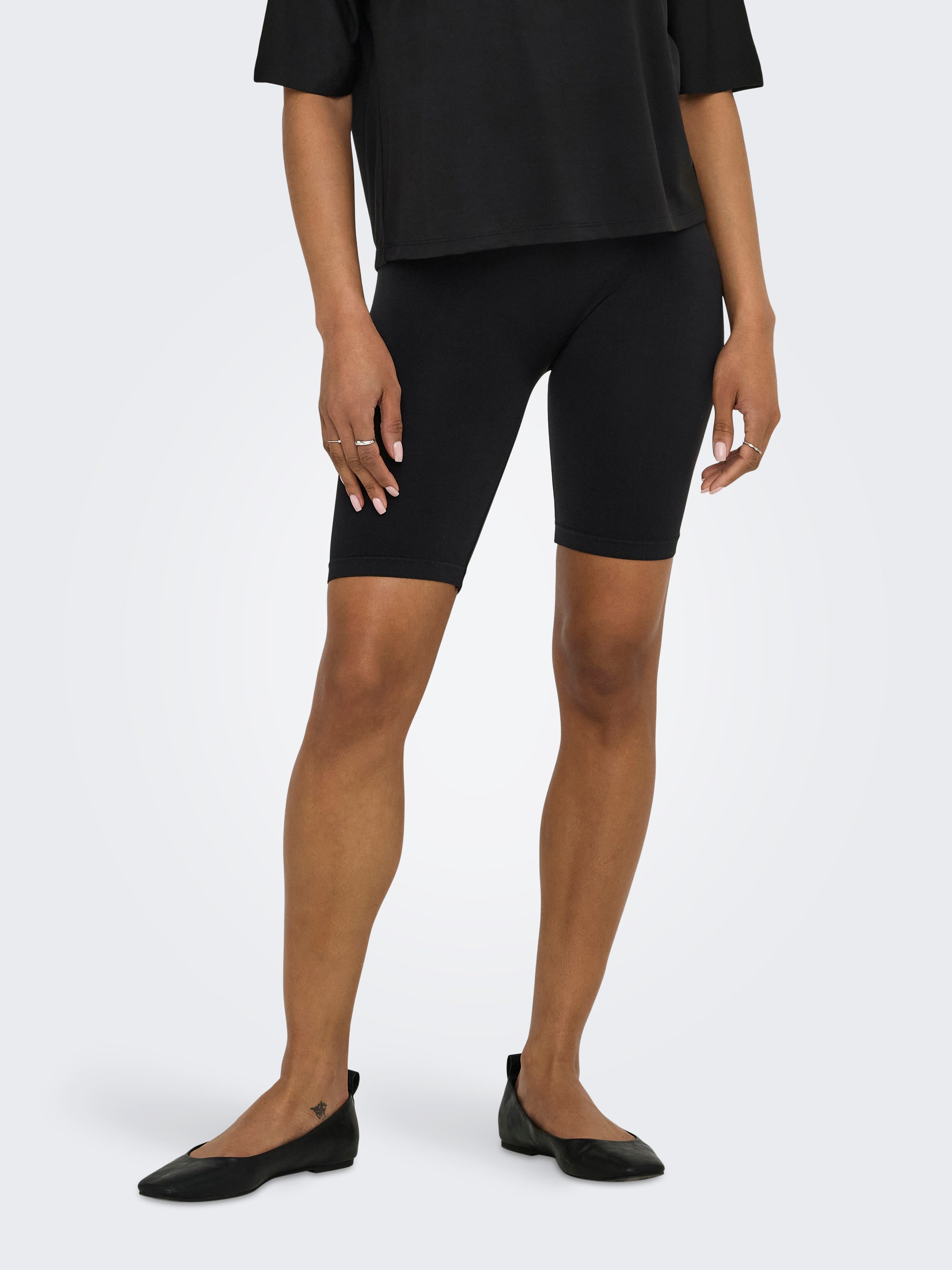 Only Fietsbroekje ONLVICKY SEAMLESS MIDI SHORTS 2-PACK ACC (Set van 2)