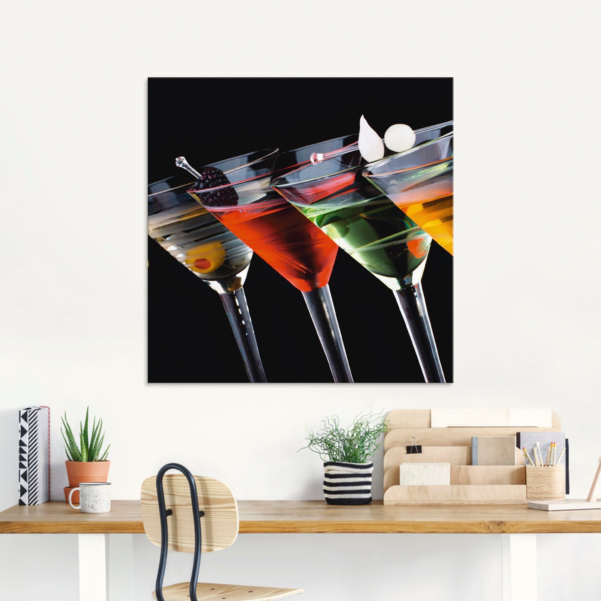 Artland Print op glas Klassieke Martini - cocktail