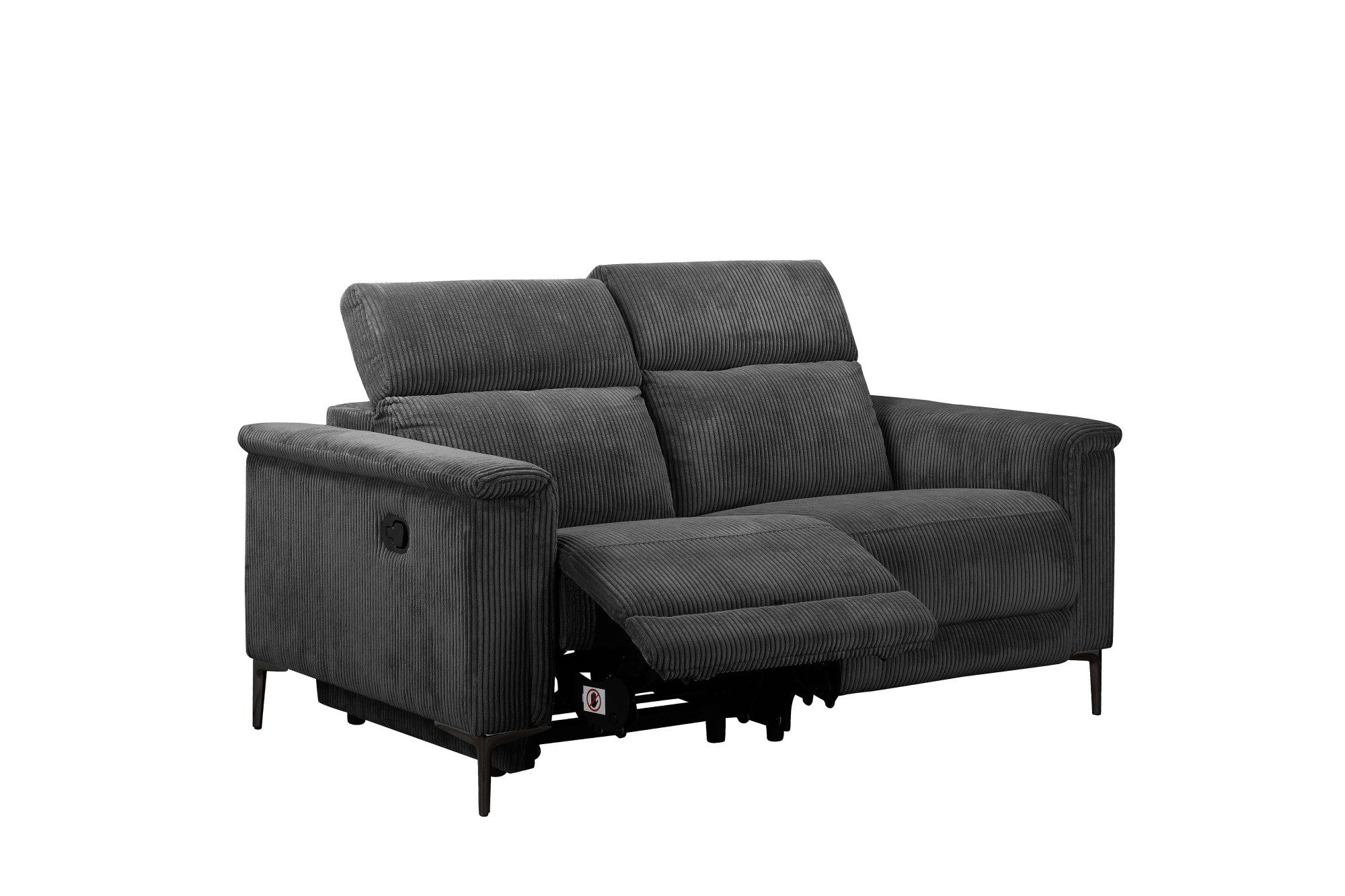Places of Style 2-zitsbank Lund in Cord, met handmatige of elektrische