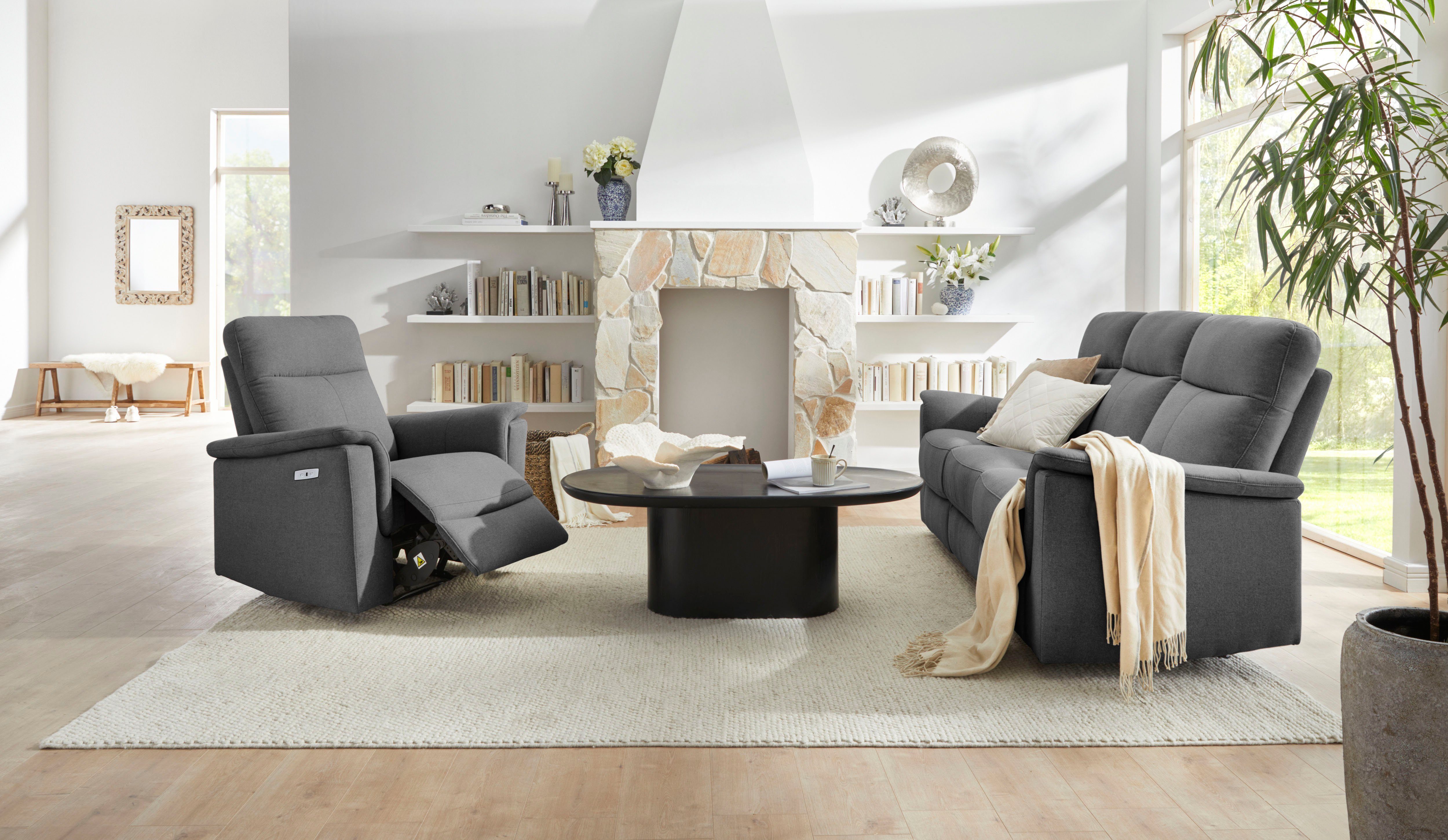 Home affaire Relaxfauteuil Southbrook, TV-stoel met slaapfunctie, woonkamer, functie-stoel