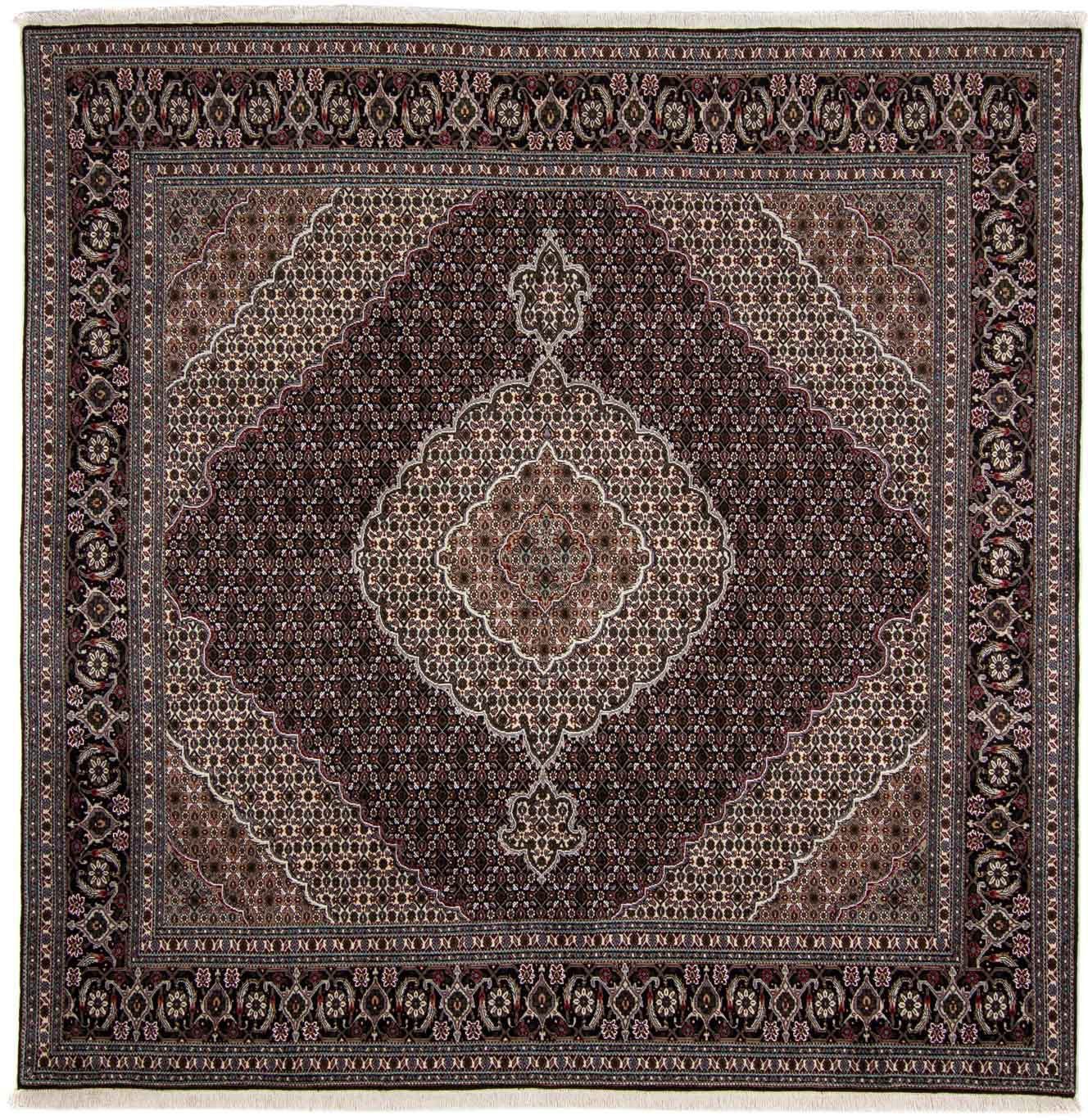 morgenland Wollen kleed Nain medaillon Marrone chiaro 350 x 248 cm Uniek exemplaar met certificaat