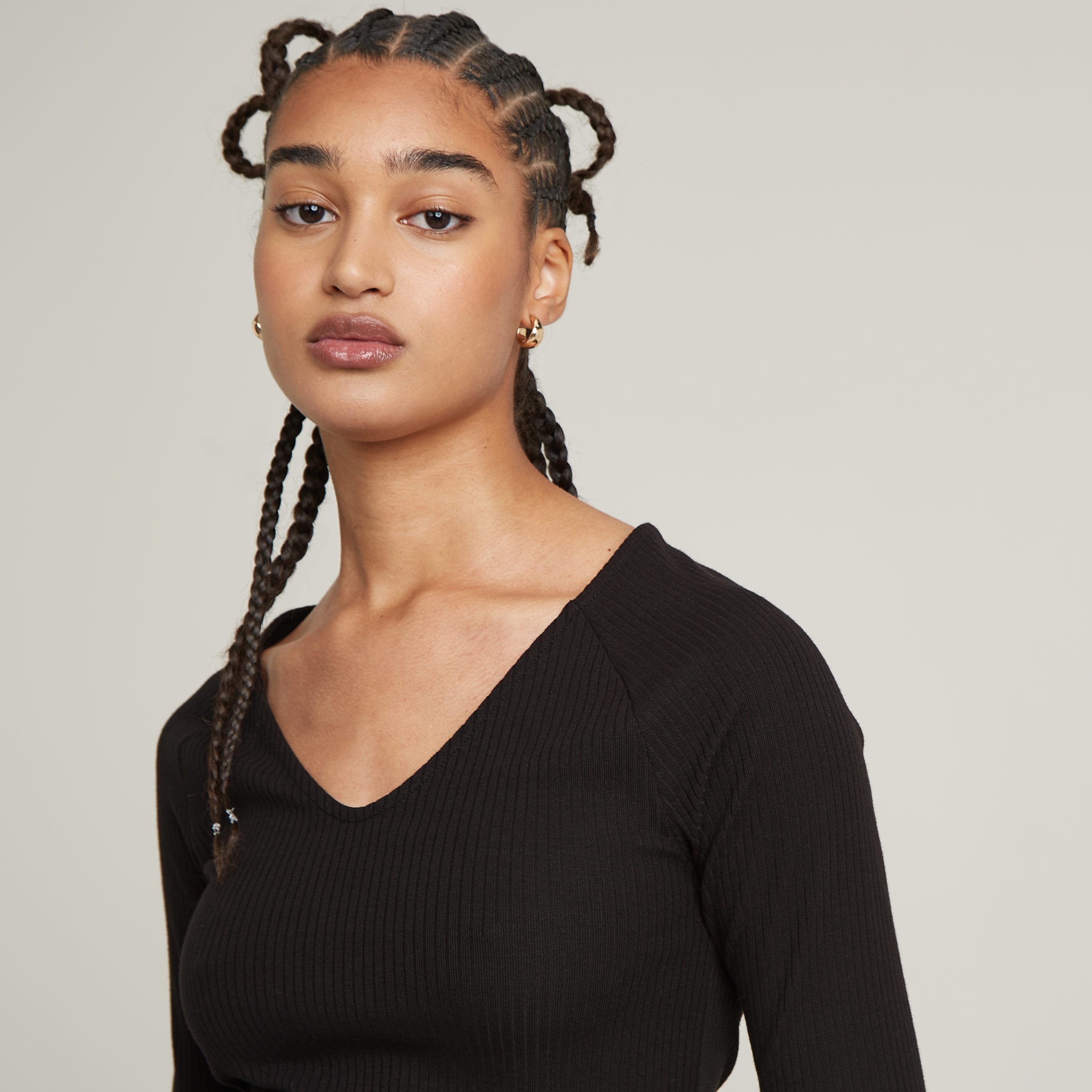 G-Star RAW Longsleeve Slim Rib met stretchaandeel