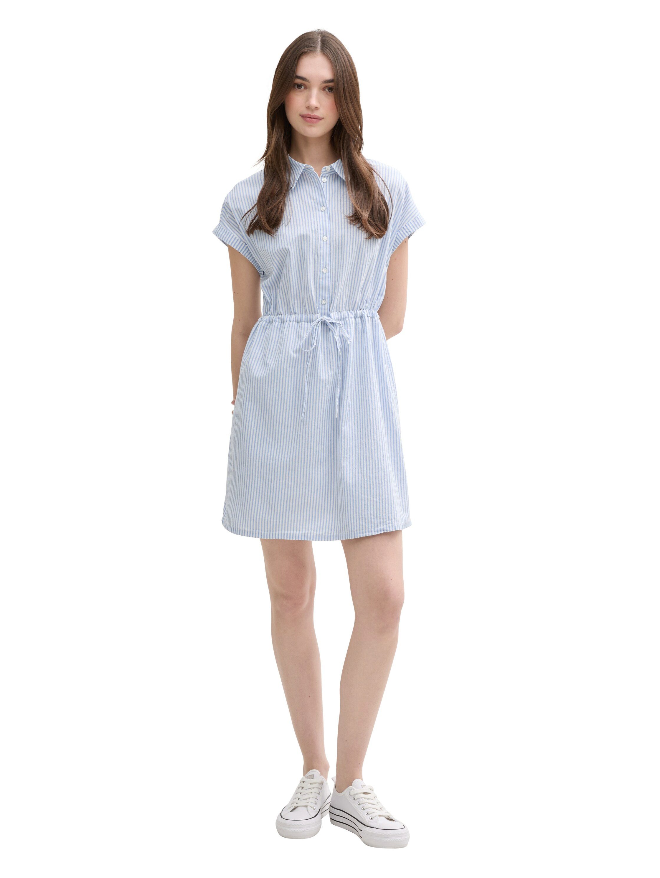 Tom Tailor Denim Jurk met overhemdkraag met streepdessin