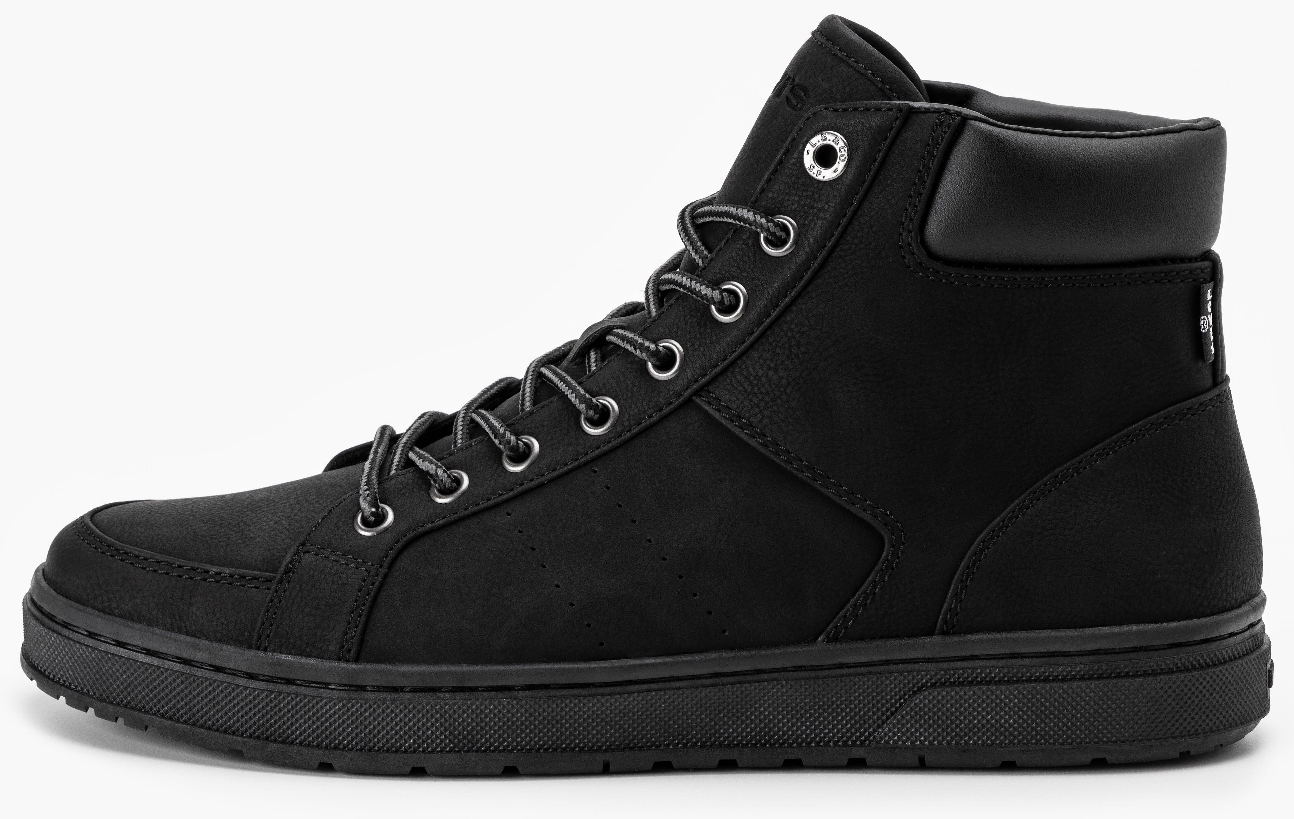 Levi's® Sneakers PIPER MID , veterschoenen, vrijetijdsschoen, veterschoenen met logo-embossing