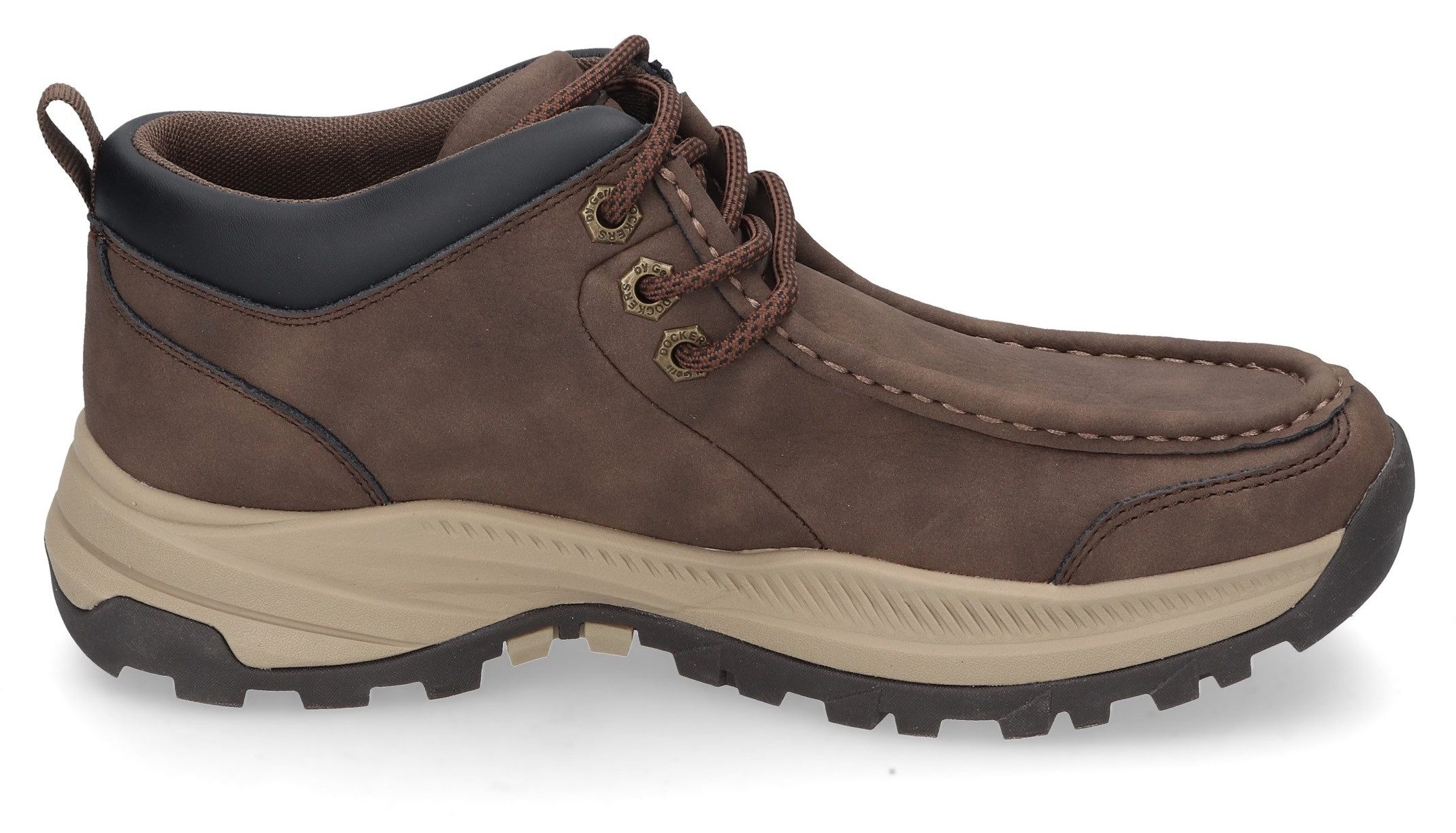 Dockers by Gerli Veterschoenen trekking laarzen, veterschoenen met modieuze mocassin-decoratieve naad