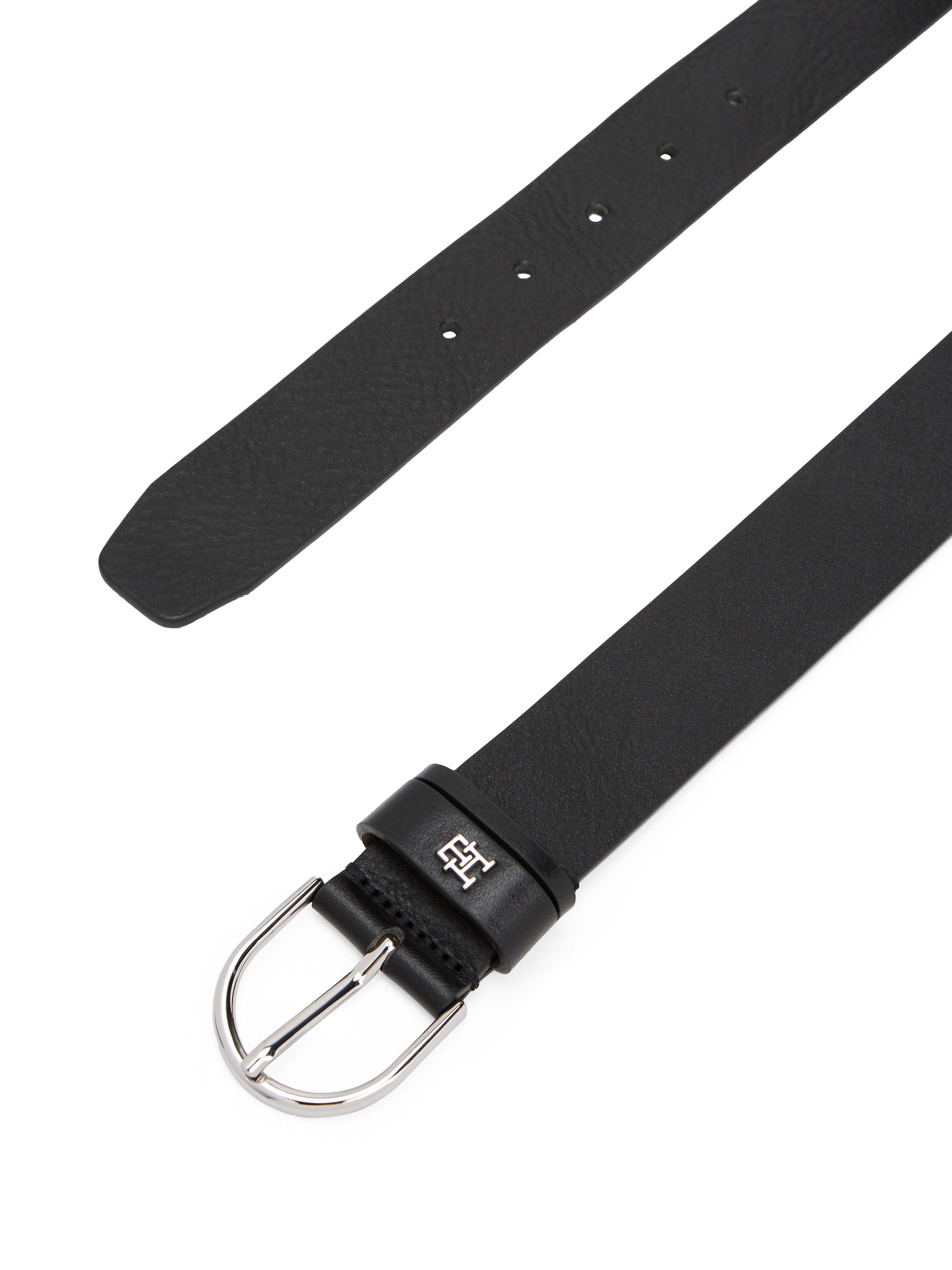 Tommy Hilfiger Leren riem ESSENTIAL EFFORTLESS 3.5 Ovale eenvoudig pin sluiting, logo-embleem