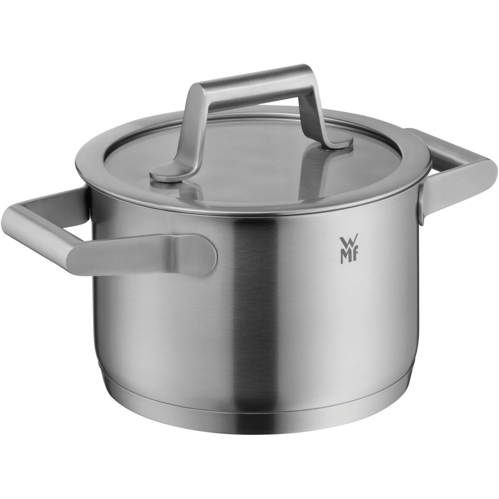 WMF Pannenset Comfort Line Inductie, kookpan set met glazen deksel, gematteerd Pannen set stapelbaar, geschikt voor alle soorten fornuizen, binnenschaalverdeling (set, 5-delig)