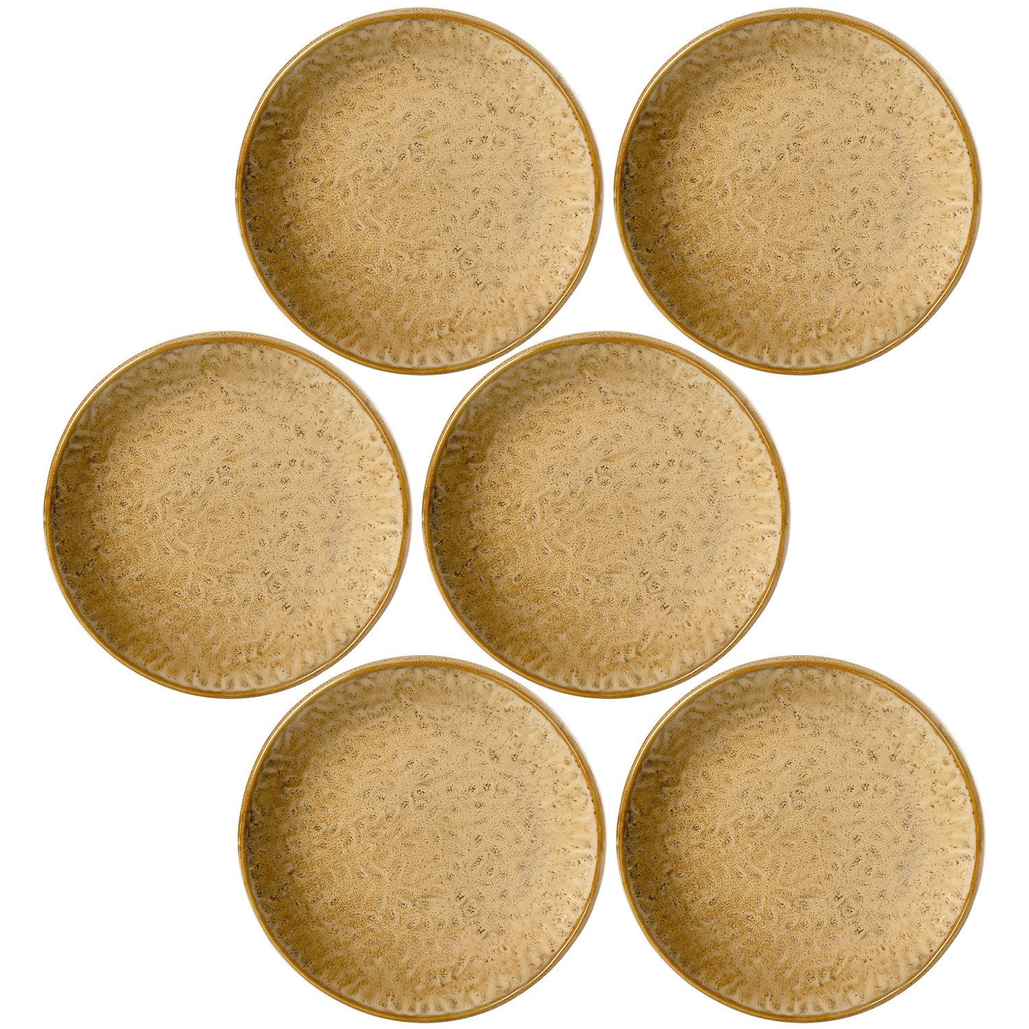 LEONARDO Ontbijtbordje Matera Broodbord, saladebord, bijgerechtbord, Ø 16 cm (set, 6 stuks)