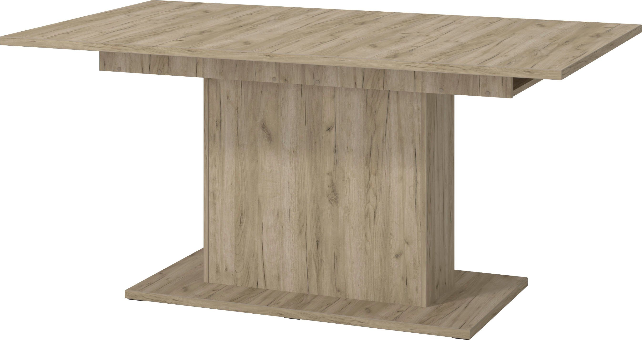 Home affaire Eettafel SABRINA Breedte 160 cm, uittrekfunctie