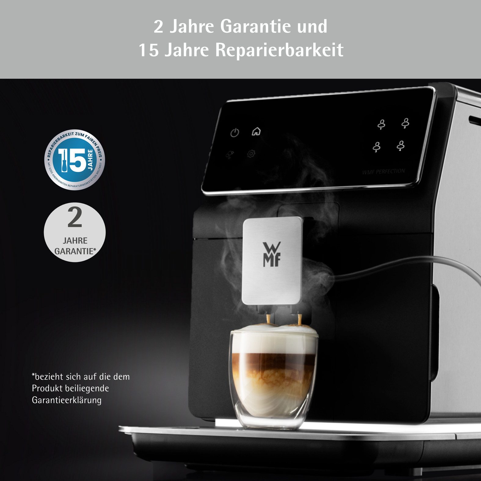 WMF Volautomatisch koffiezetapparaat Perfection 860L CP853D15, intuïtieve gebruikersinterface, perfecte melkschuim, zelfreinigend