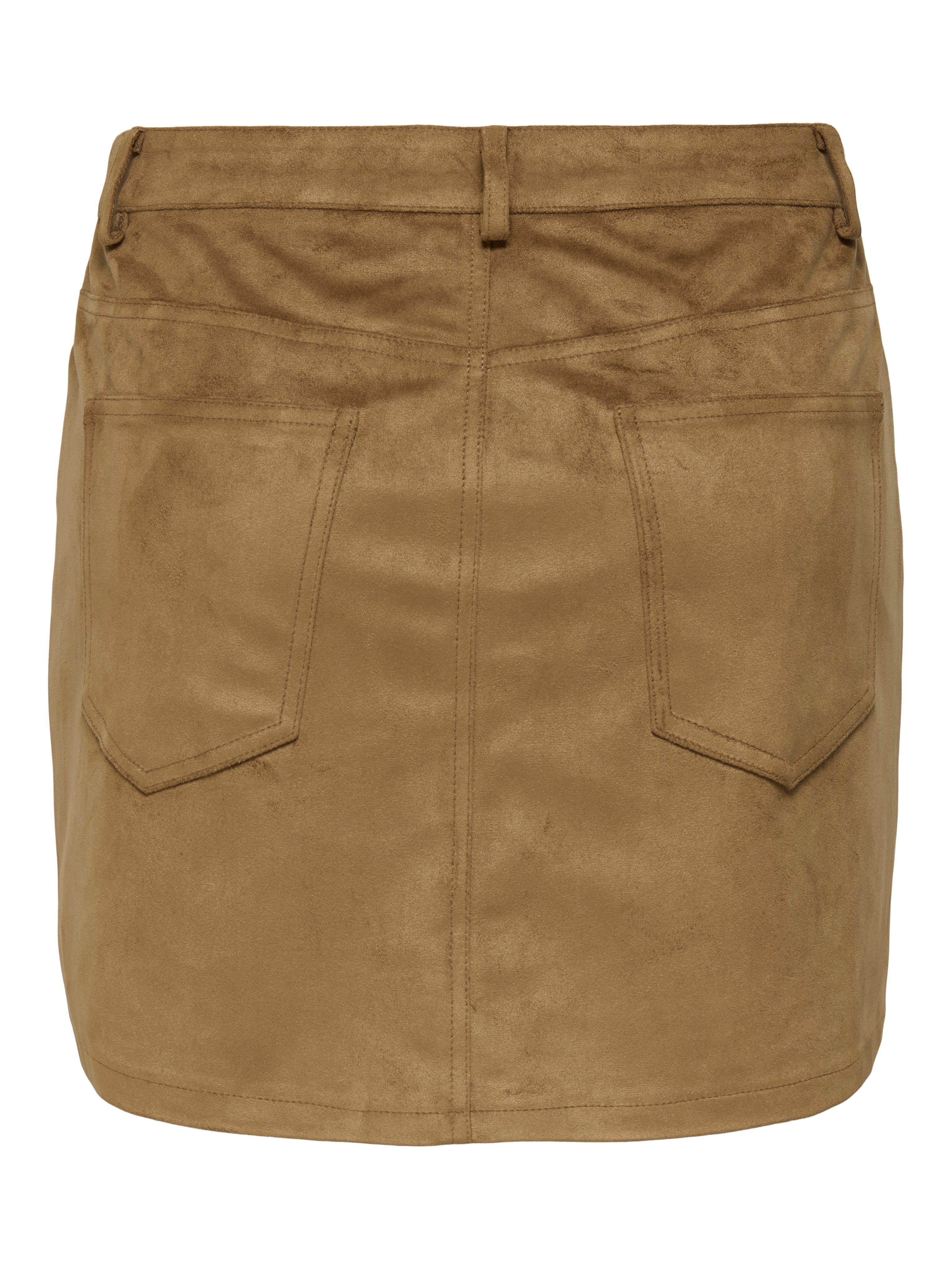 Only Imitatieleren rok ONLTULIP LIFE FAUX SUEDE SKIRT OTW