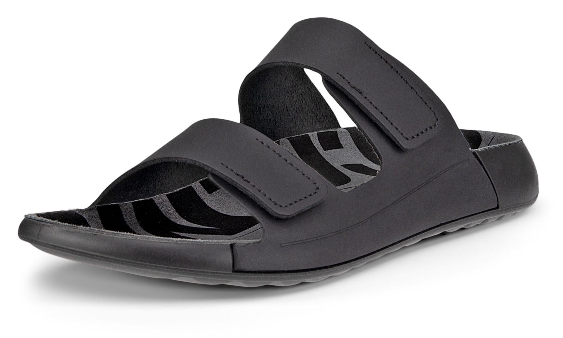 Ecco Slippers Cozmo W zomerschoen, slippers met twee klittenbandsluitingen