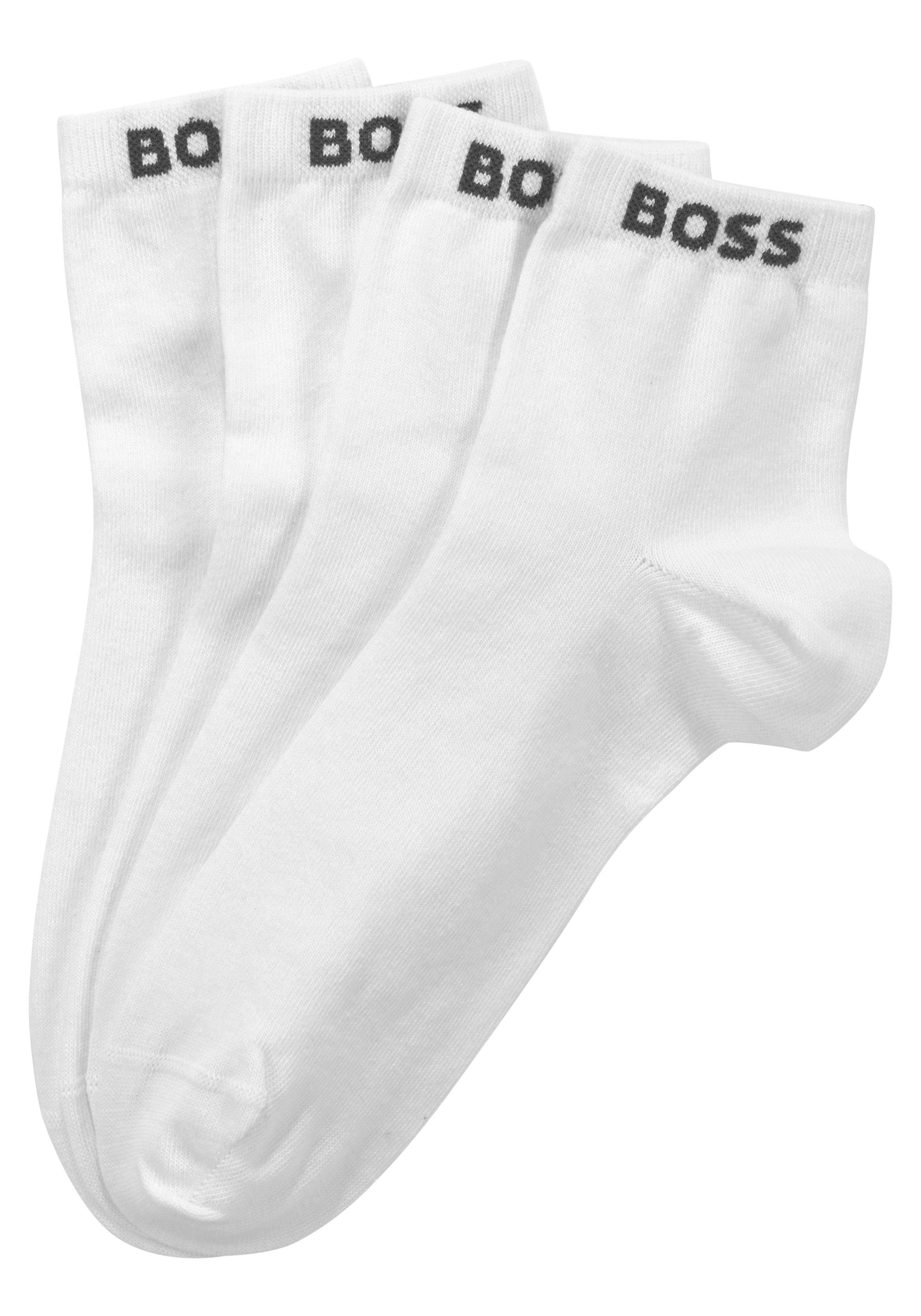 BOSS Sneakersokken met ingenaaide merkopdruk (set, 2 paar)