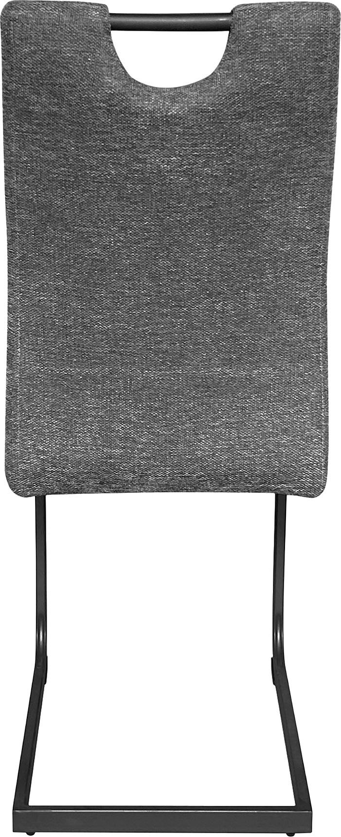byLIVING Vrijdragende stoel Banff (2-stuks set) met handgreep, frame van zwart metaal, keukenstoel, diverse bekledingen (set)
