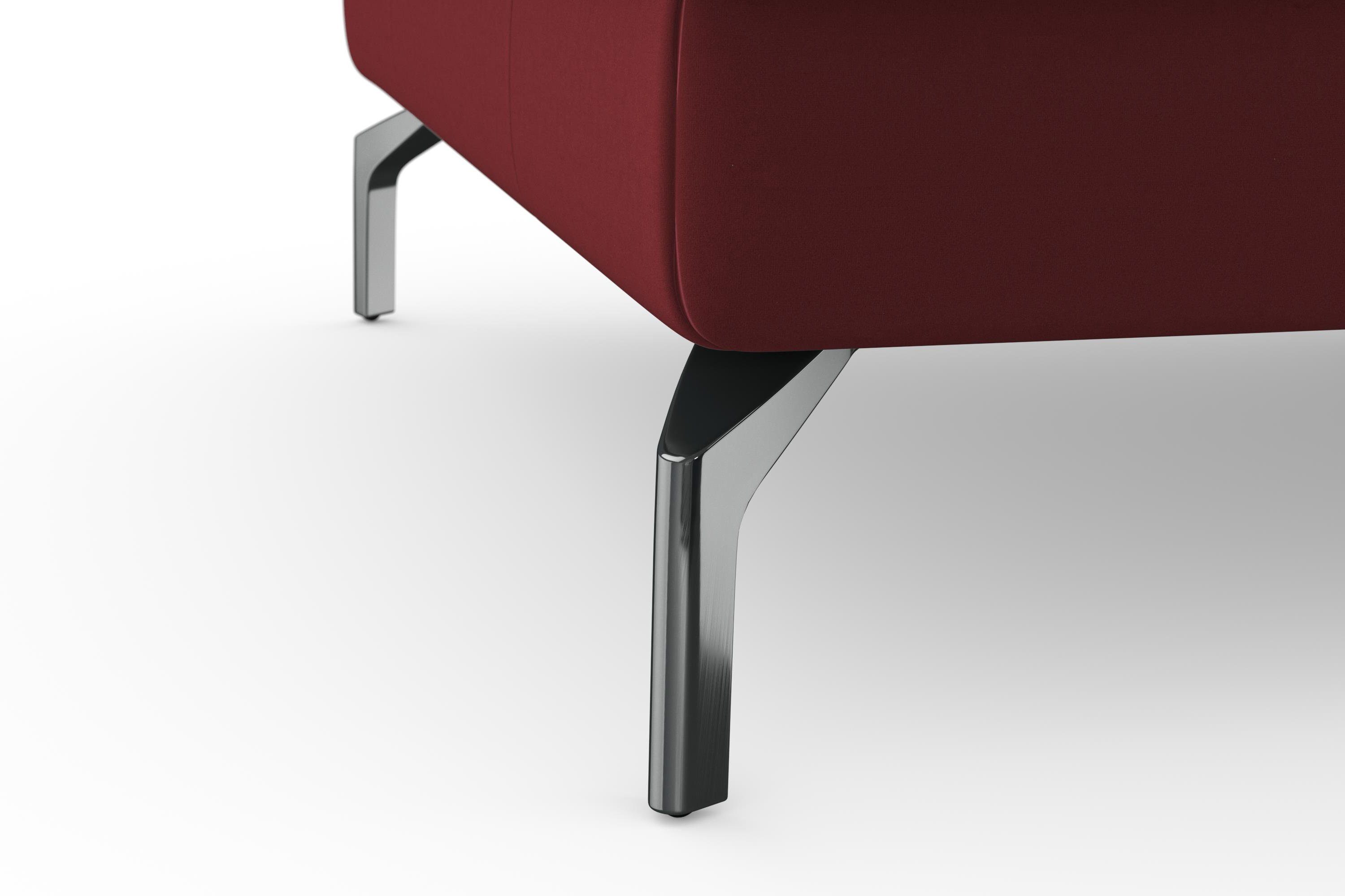 sit&more Hoekbank Bendigo L-vorm inclusief zitdiepteverstelling, bodemvrijheid 15 cm, 2 pootkleuren