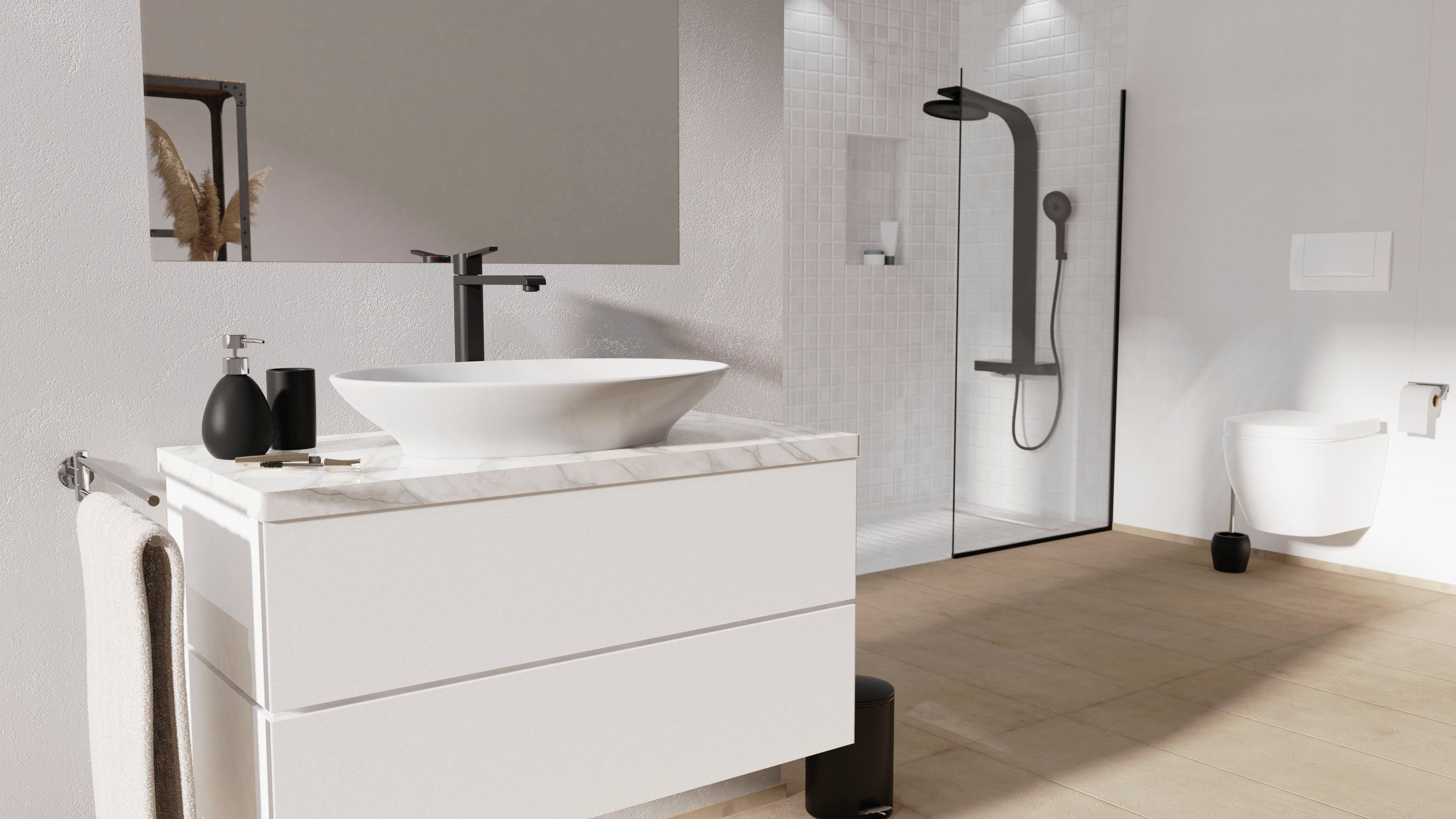 Eisl Toiletborstel Toiletborstelhouder vrijstaand, edelstaal, toiletborstelhouder zonder boren