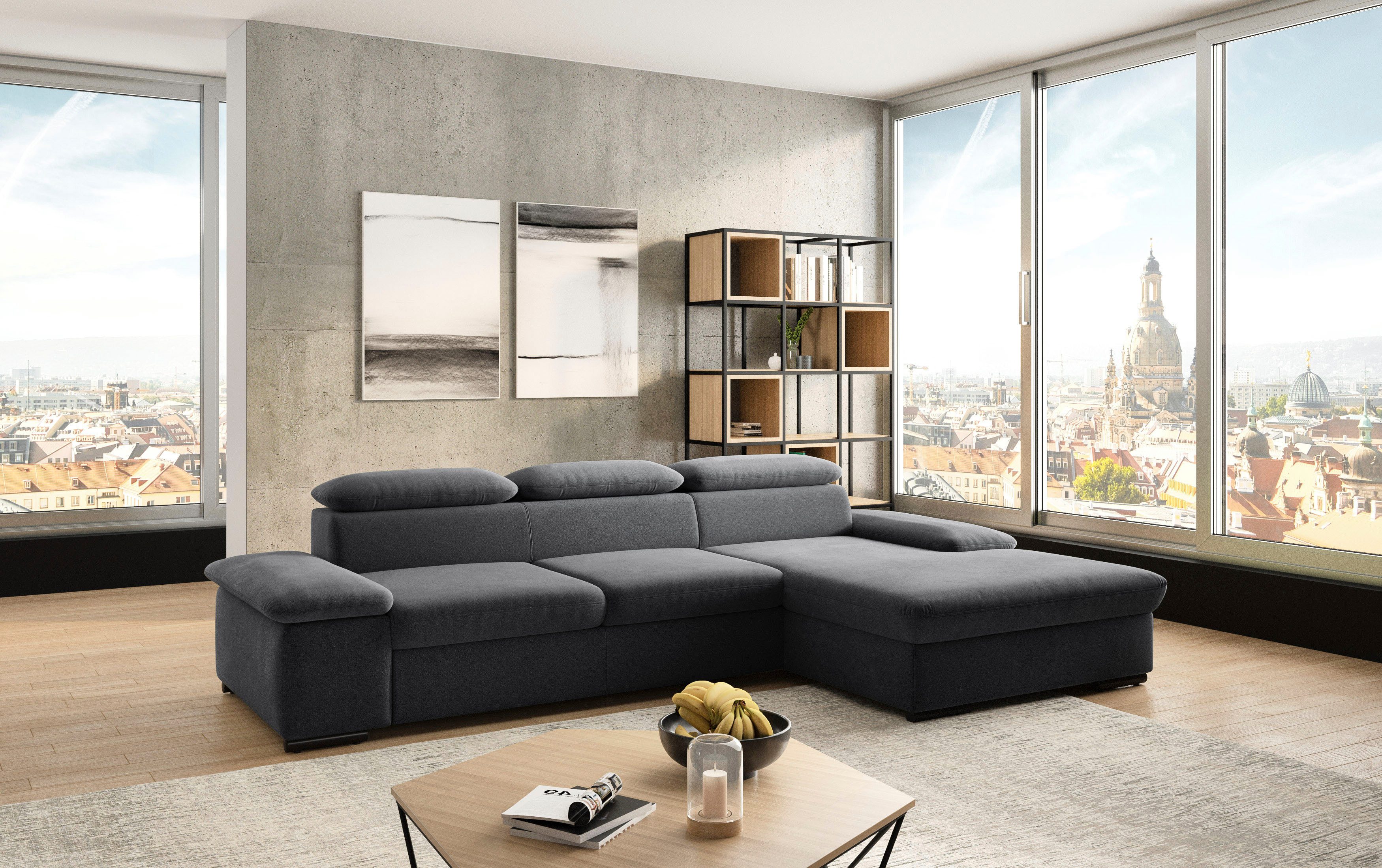 sit&more Hoekbank Alcudia L-vorm optioneel met slaapfunctie