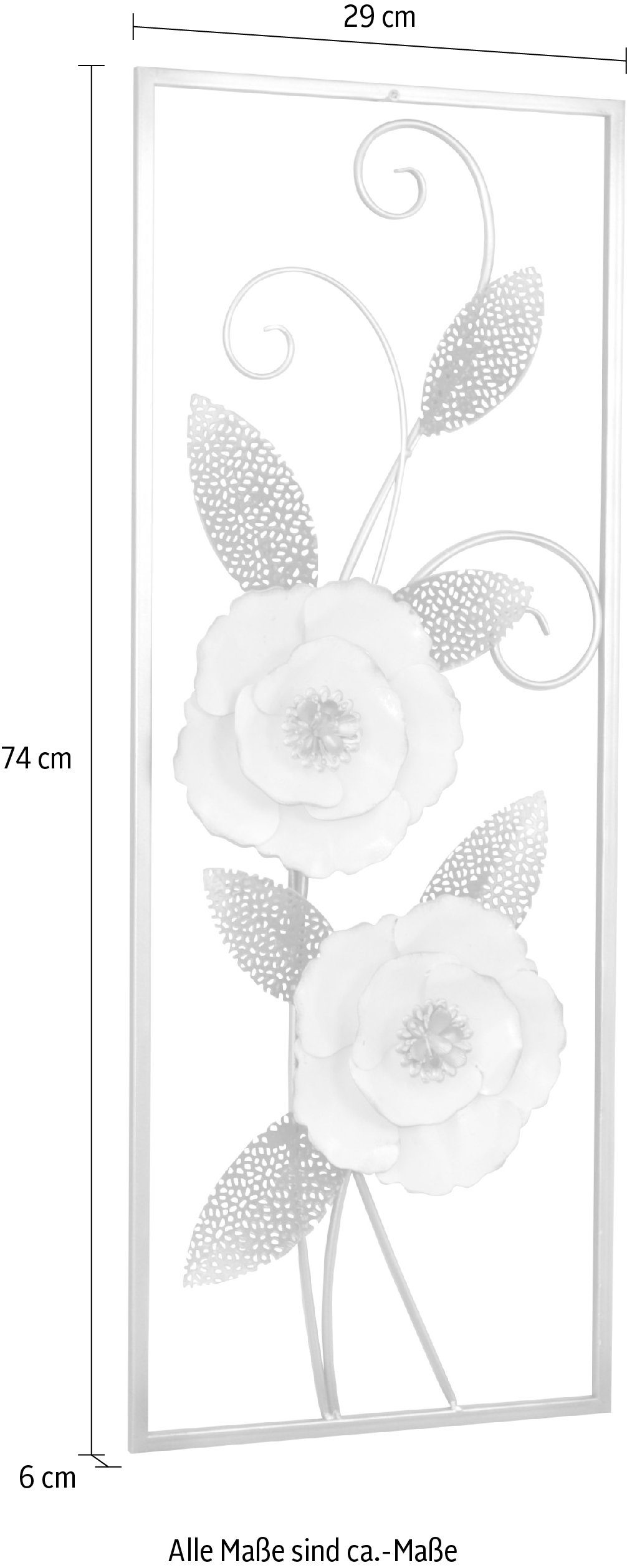 HOFMANN LIVING AND MORE Sierobject voor aan de wand Afmeting (bxdxh): 29x6x74 cm