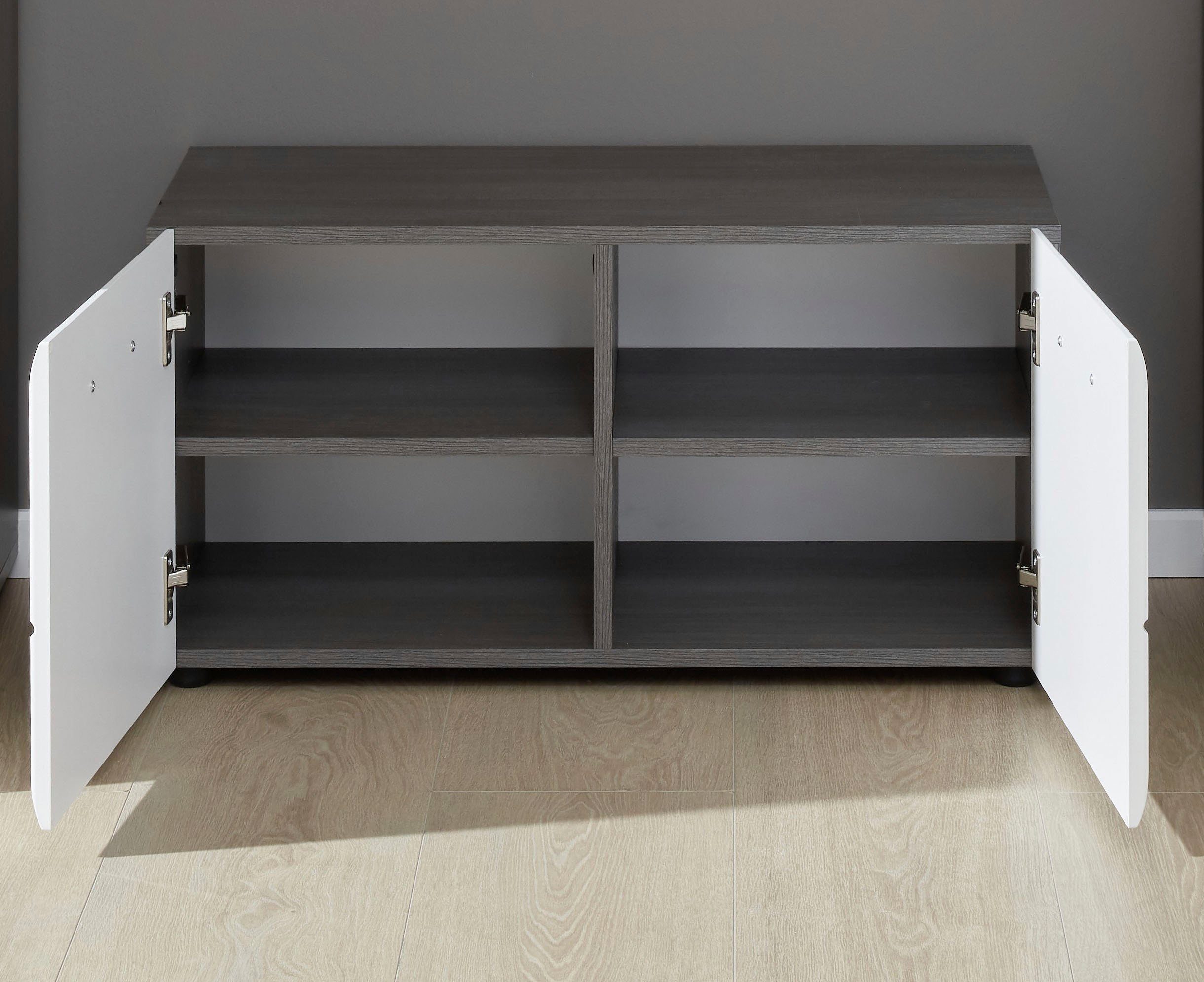 INOSIGN Zitbank Sovana Garderobebank met plaats voor 8 paar schoenen, breedte 80 cm