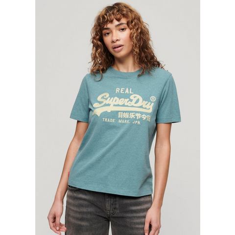 NU 20% KORTING: Superdry T-shirt EMBROIDERED VL RELAXED T SHIRT