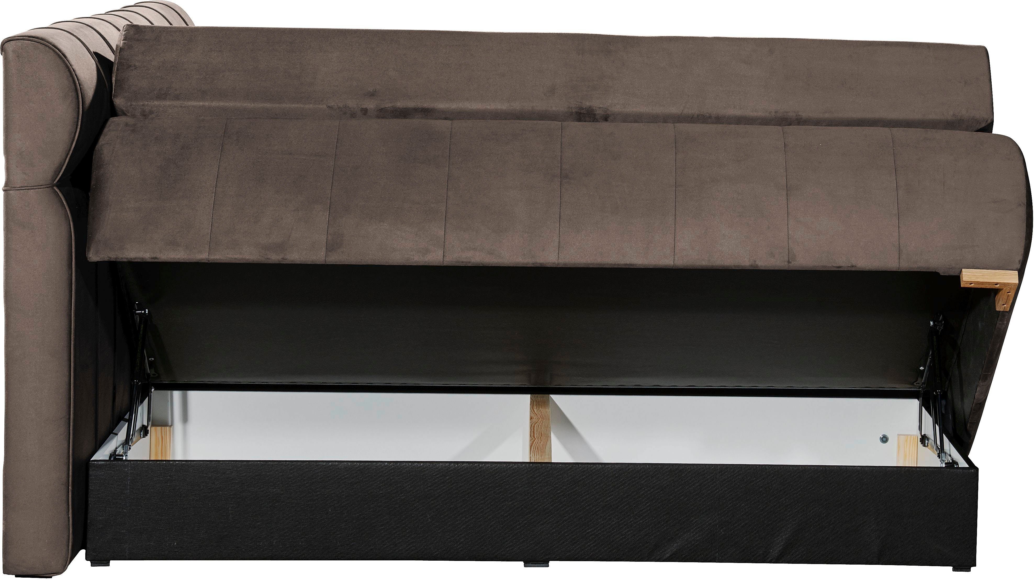 Places of Style Boxspring Felicia in h4, incl. matrastopper en bedbox