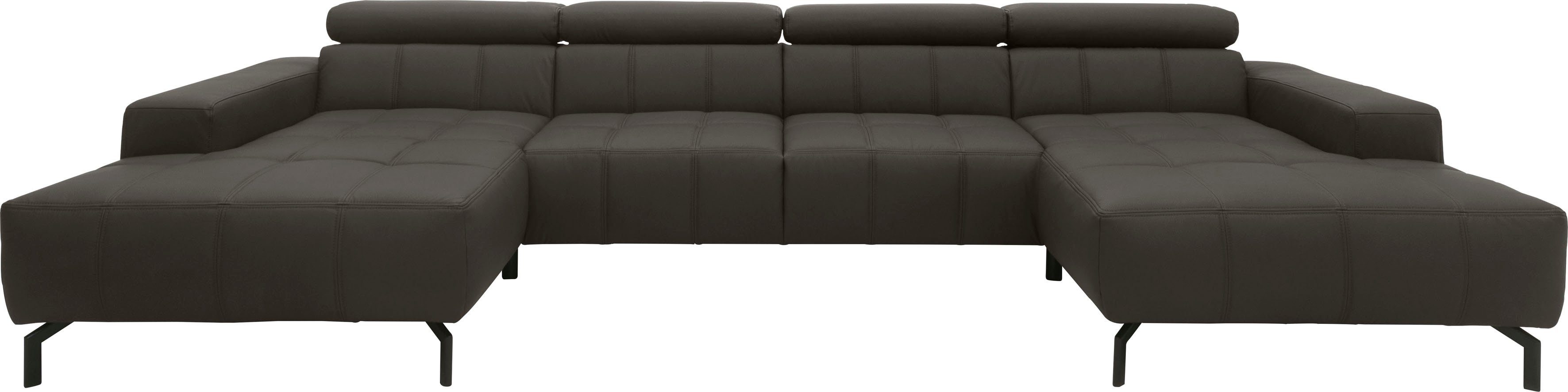 DOMO collection Zithoek Cunelli mooie zitnaden als designelement, stevige zitcomfort, U-vorm