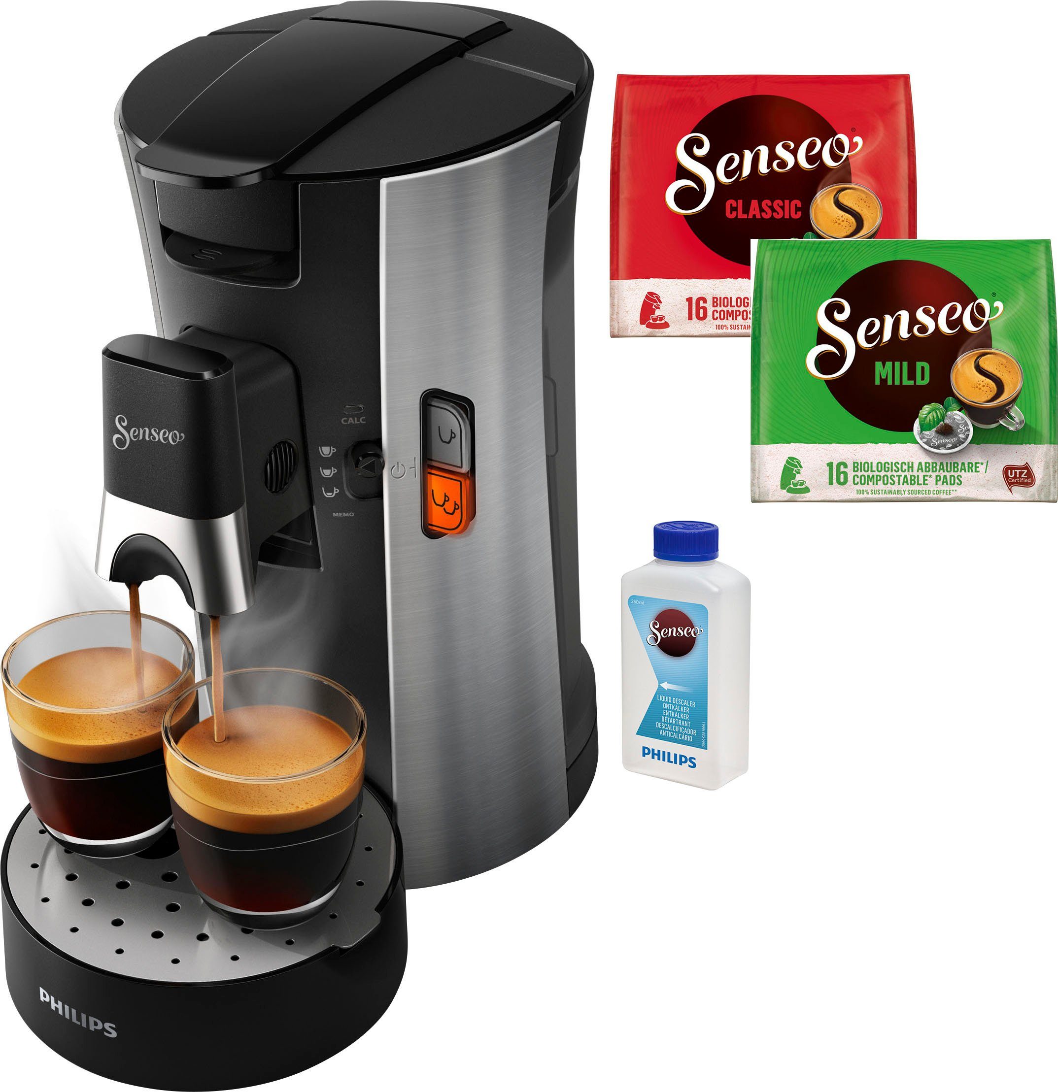 zingen Theseus donderdag Senseo Koffiepadautomaat Select CSA250/10, inclusief gratis toebehoren ter  waarde van € 14,- online verkrijgbaar | OTTO