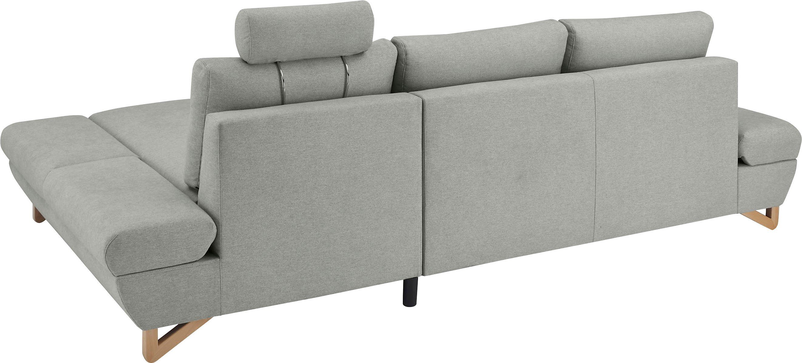 INOSIGN Slaapbank City/Giron comfortabele slaapbank (ligoppervlak 245 x 138 cm) en bedlade
