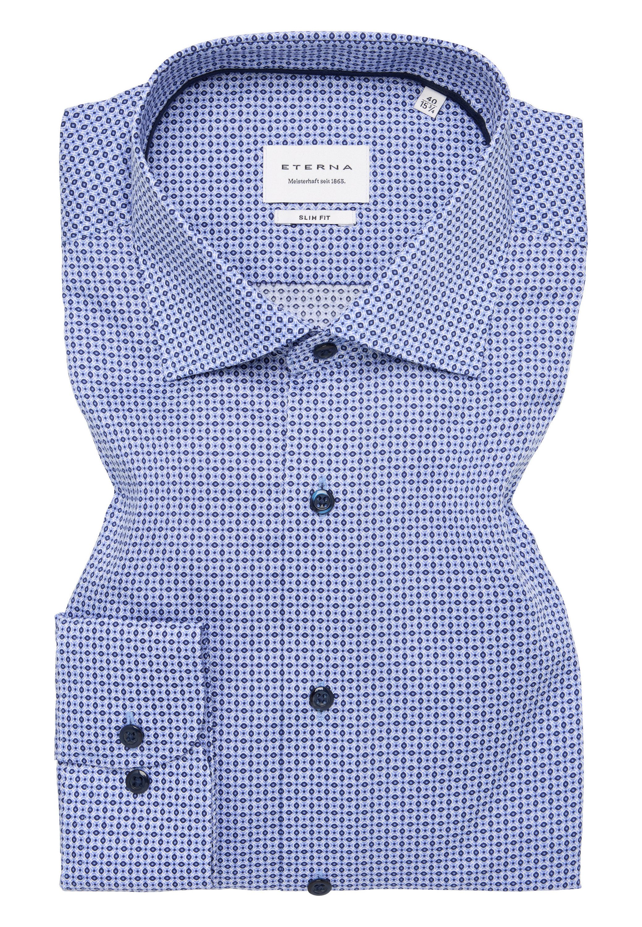 Eterna Overhemd met lange mouwen Slim fit NON IRON (strijkvrij)