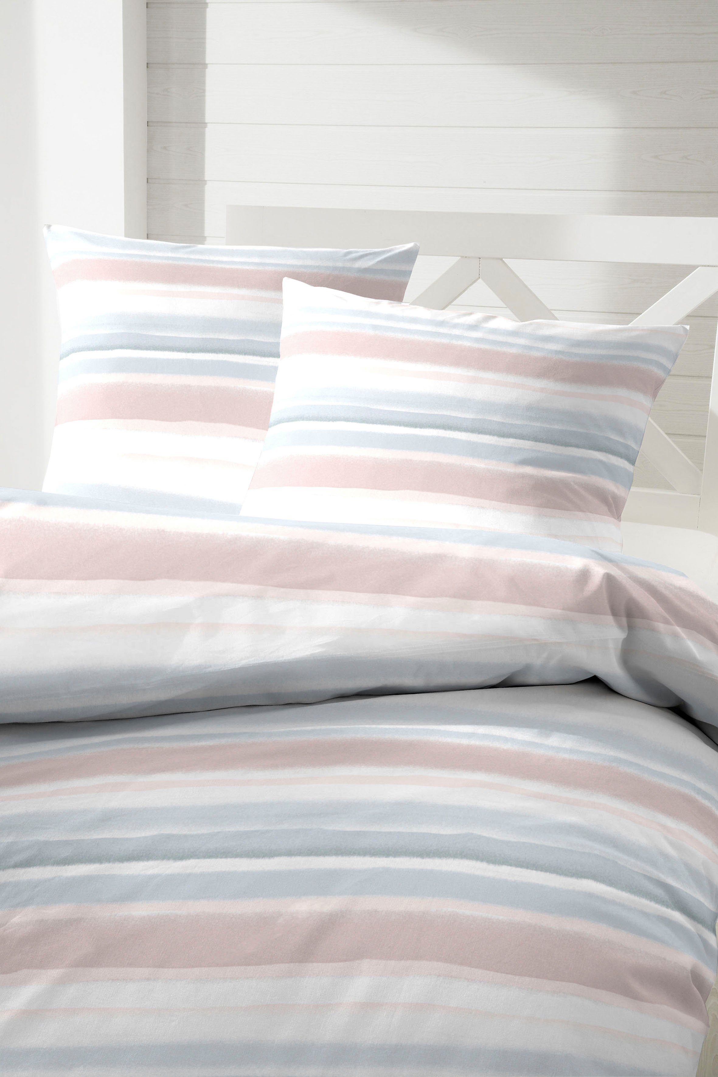 Primera Overtrekset Bio-Renforce Blurred Lines met moderne strepen in frisse kleuren (2-delig)