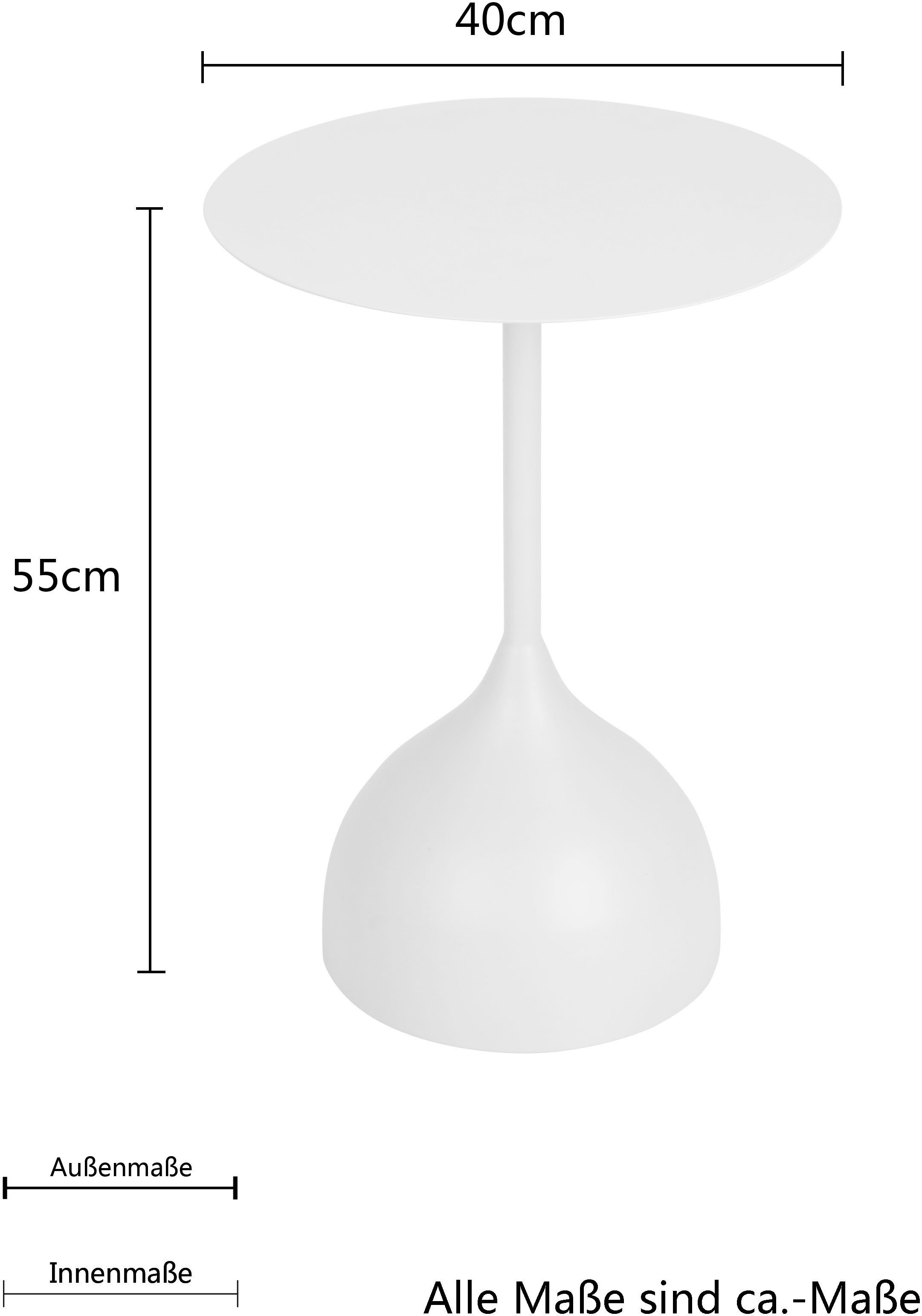 LeGer Home by Lena Gercke Bijzettafel Nerida poedercoated metaal, breedte 40 cm