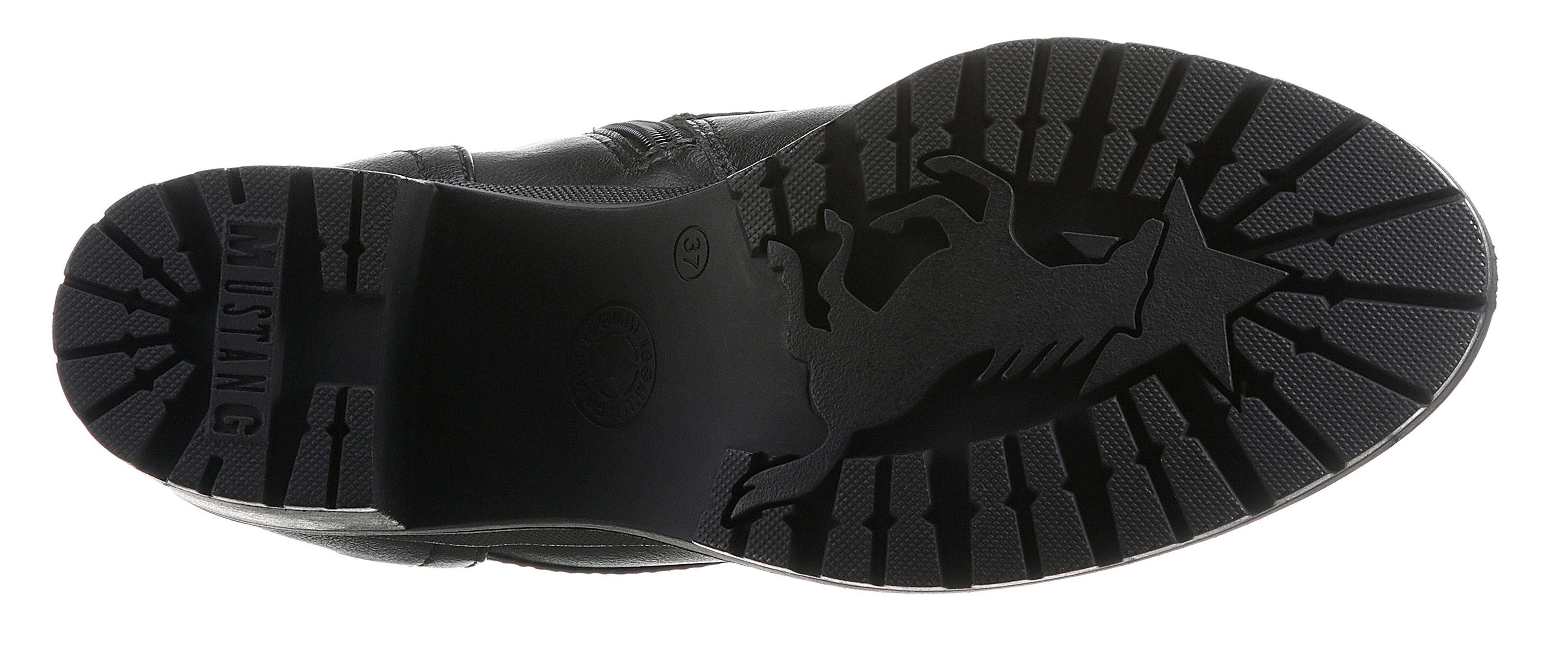 Mustang Shoes Veterlaarsjes met stevige profielzool