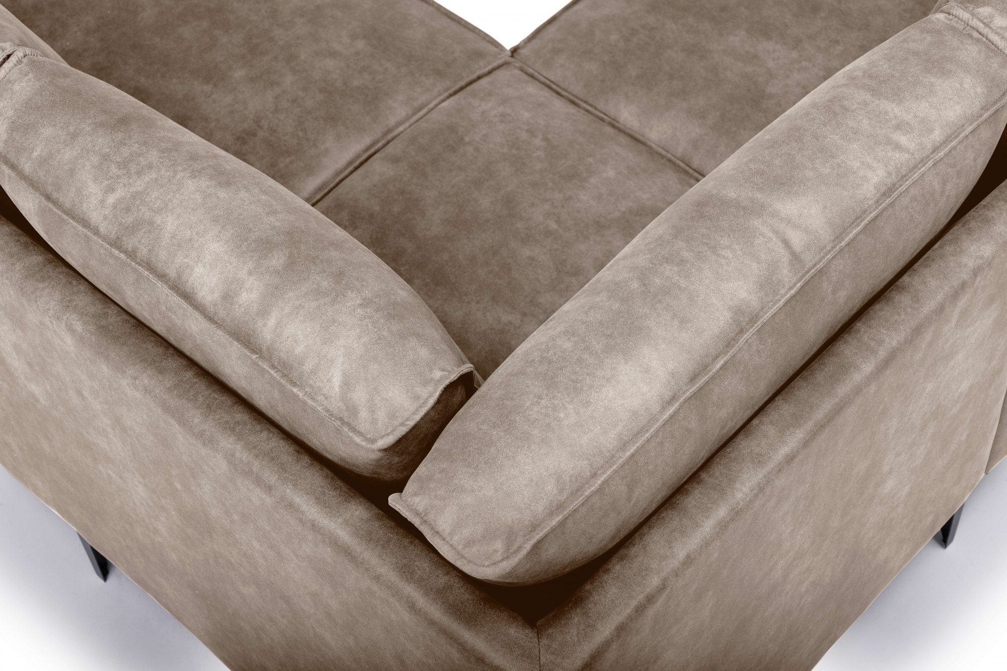 Places of Style Hoekbank Oland, structuur, platweefsel, luxe microvezel, bouclé